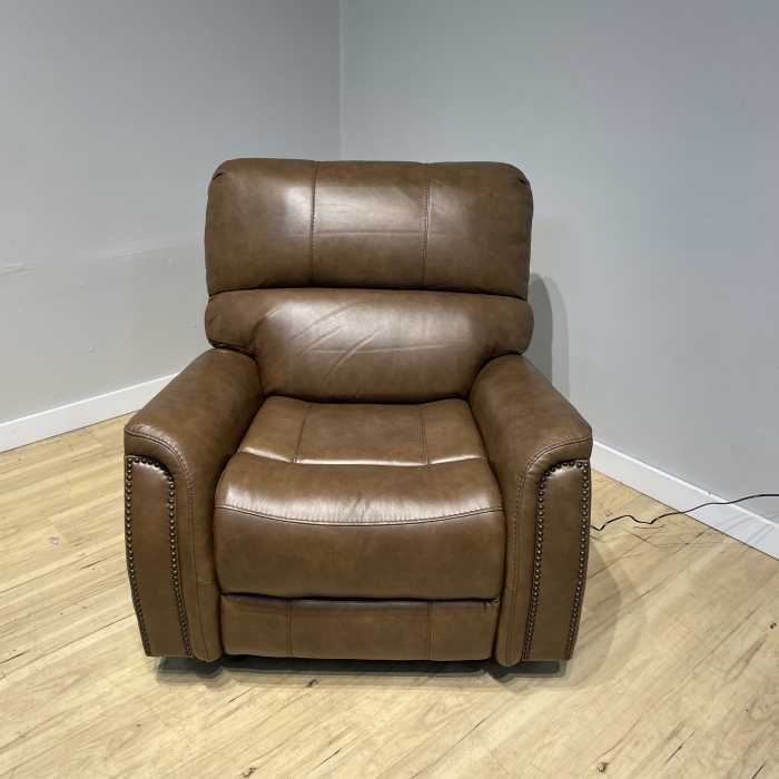 Keira leather power recliner with power headrest store