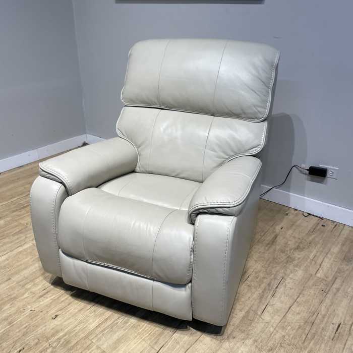 Thomasville leather power glider recliner best sale