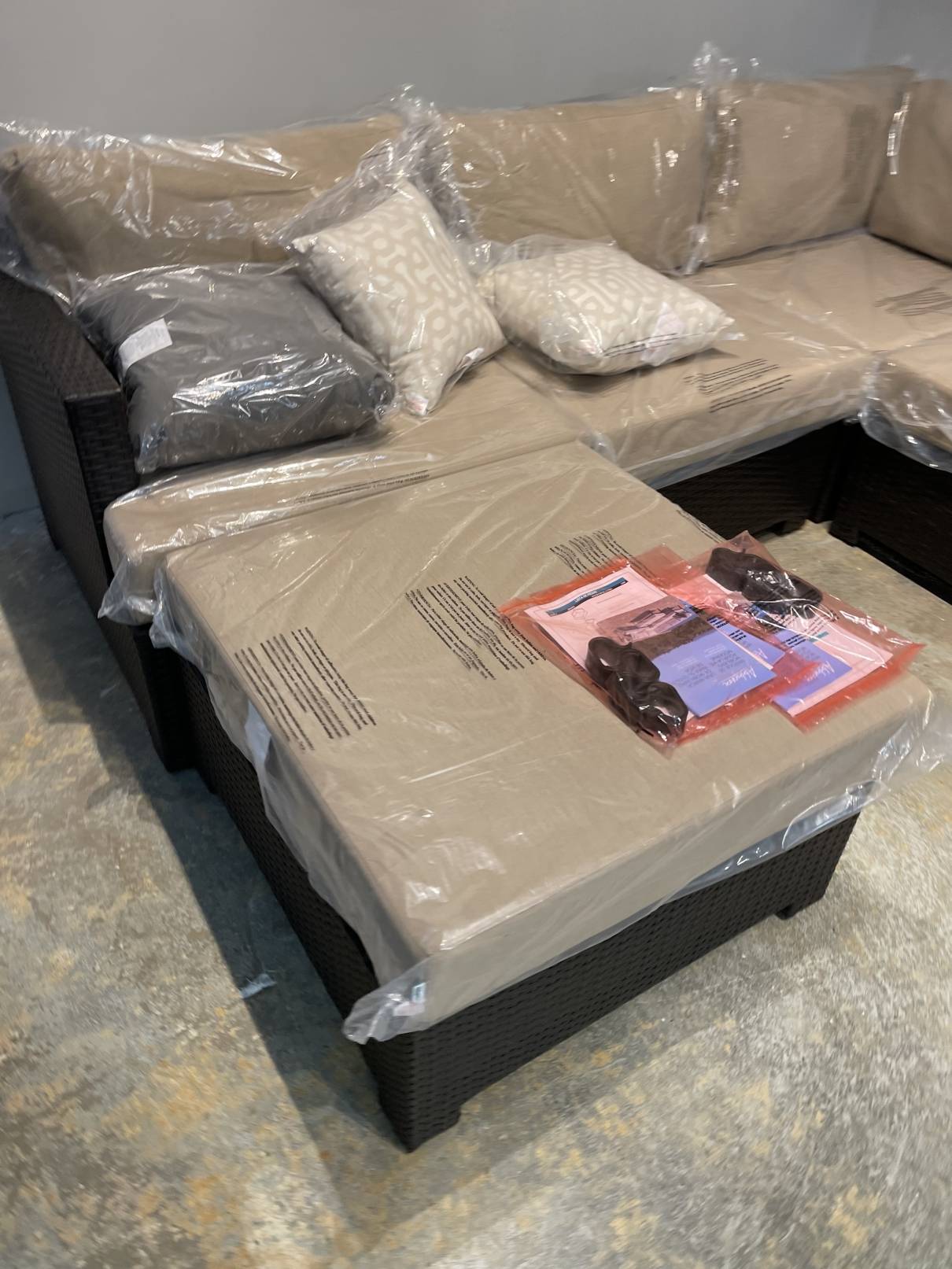 Belmont 6piece Modular Outdoor Patio Sectional Set