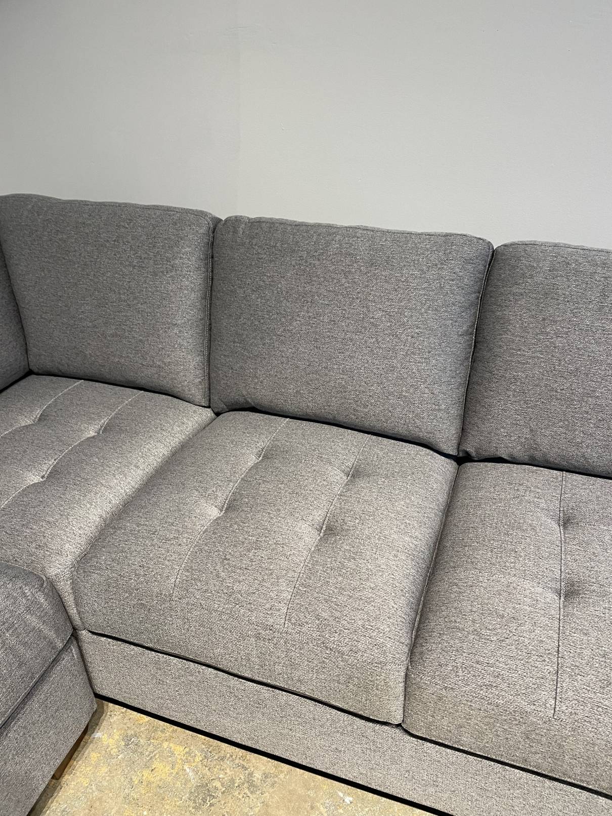 Thomasville Yvette Fabric Sectional with Storage Ottoman