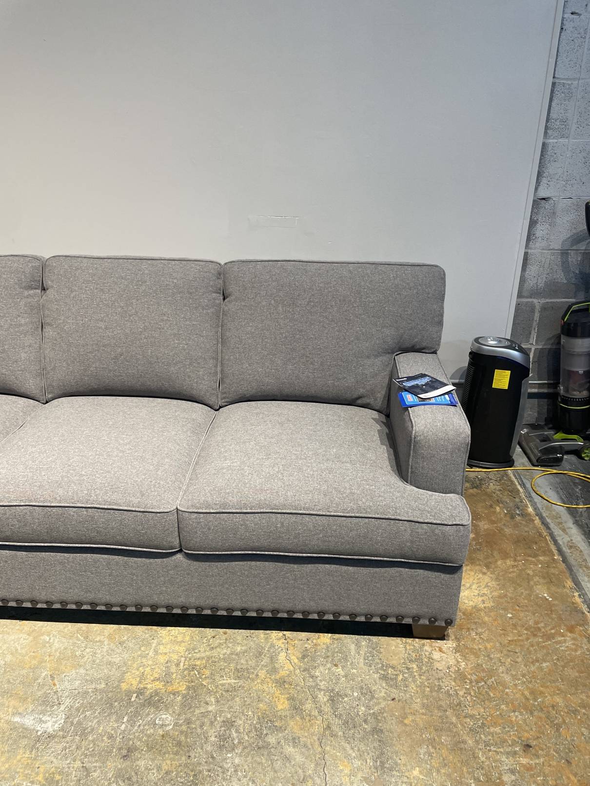 Thomasville Emilee Fabric Sectional with Storage Ottoman