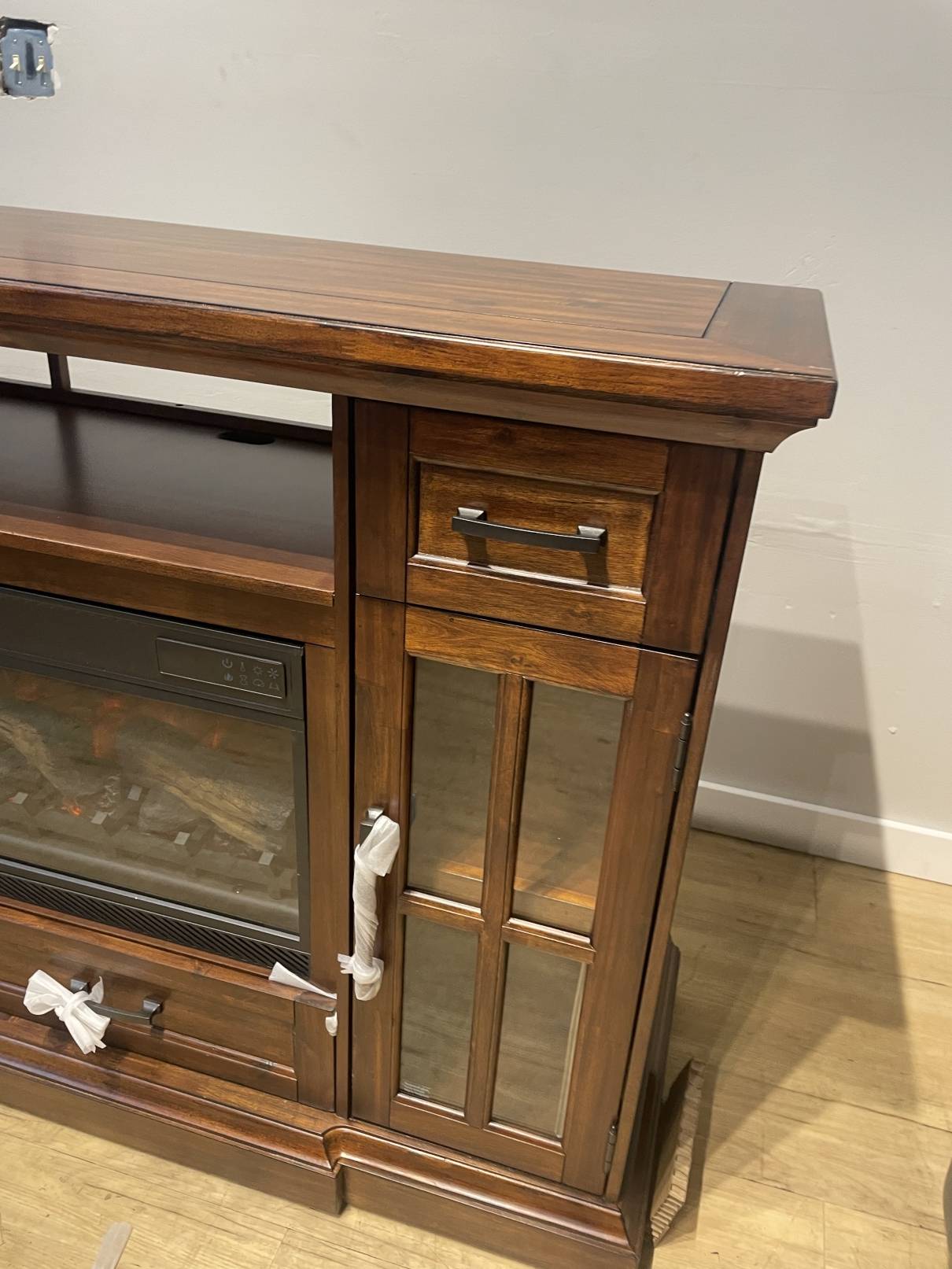 Tresanti sloane tv console fireplace discount