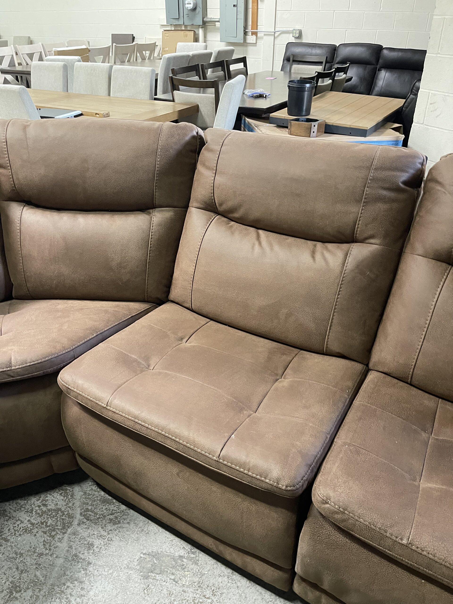 Simms Fabric Power Reclining Sectional with Power Headrests - Photo 6