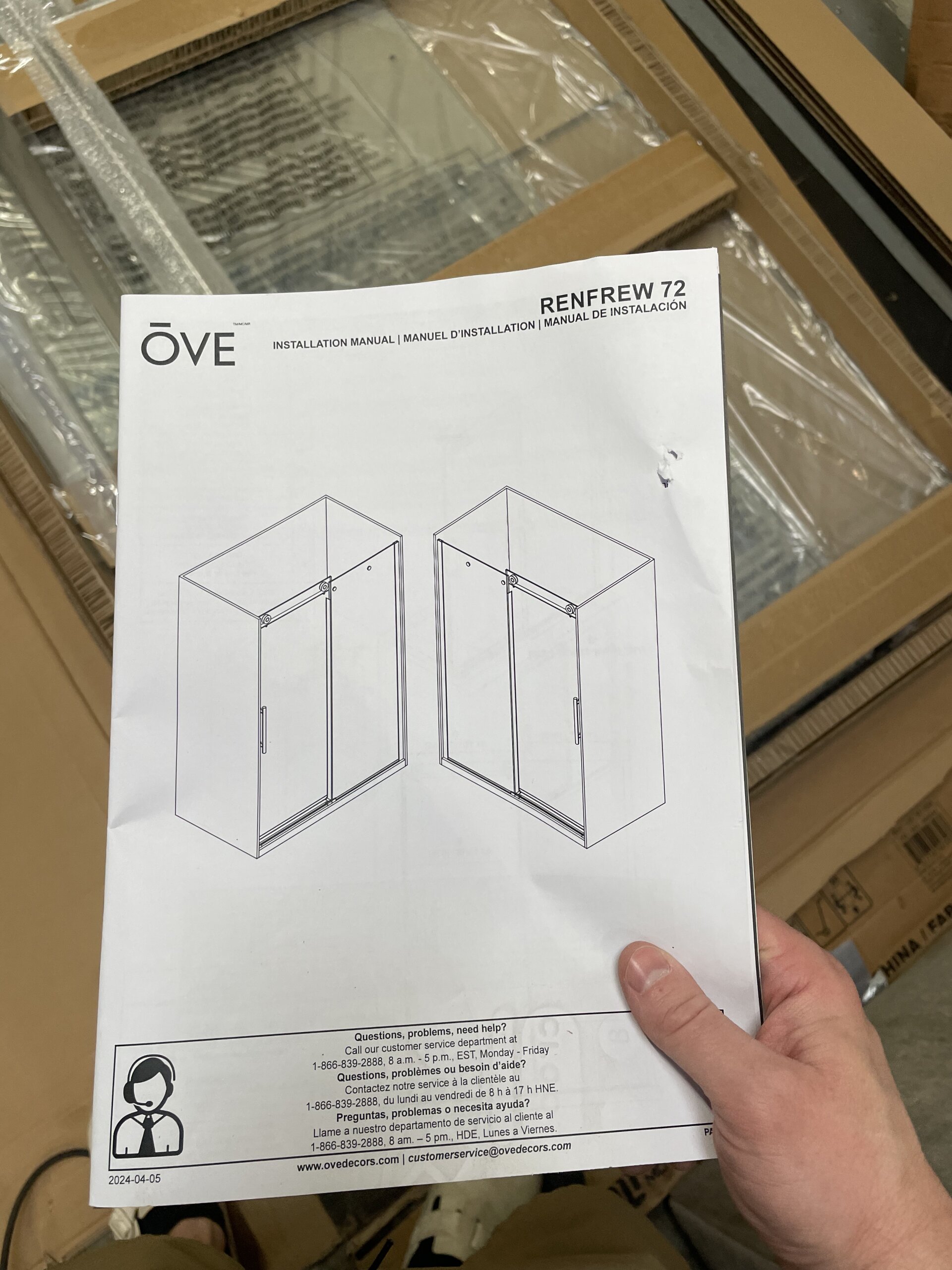 Renfrew 72" Frameless Soft-close Sliding Shower Door - Photo 1