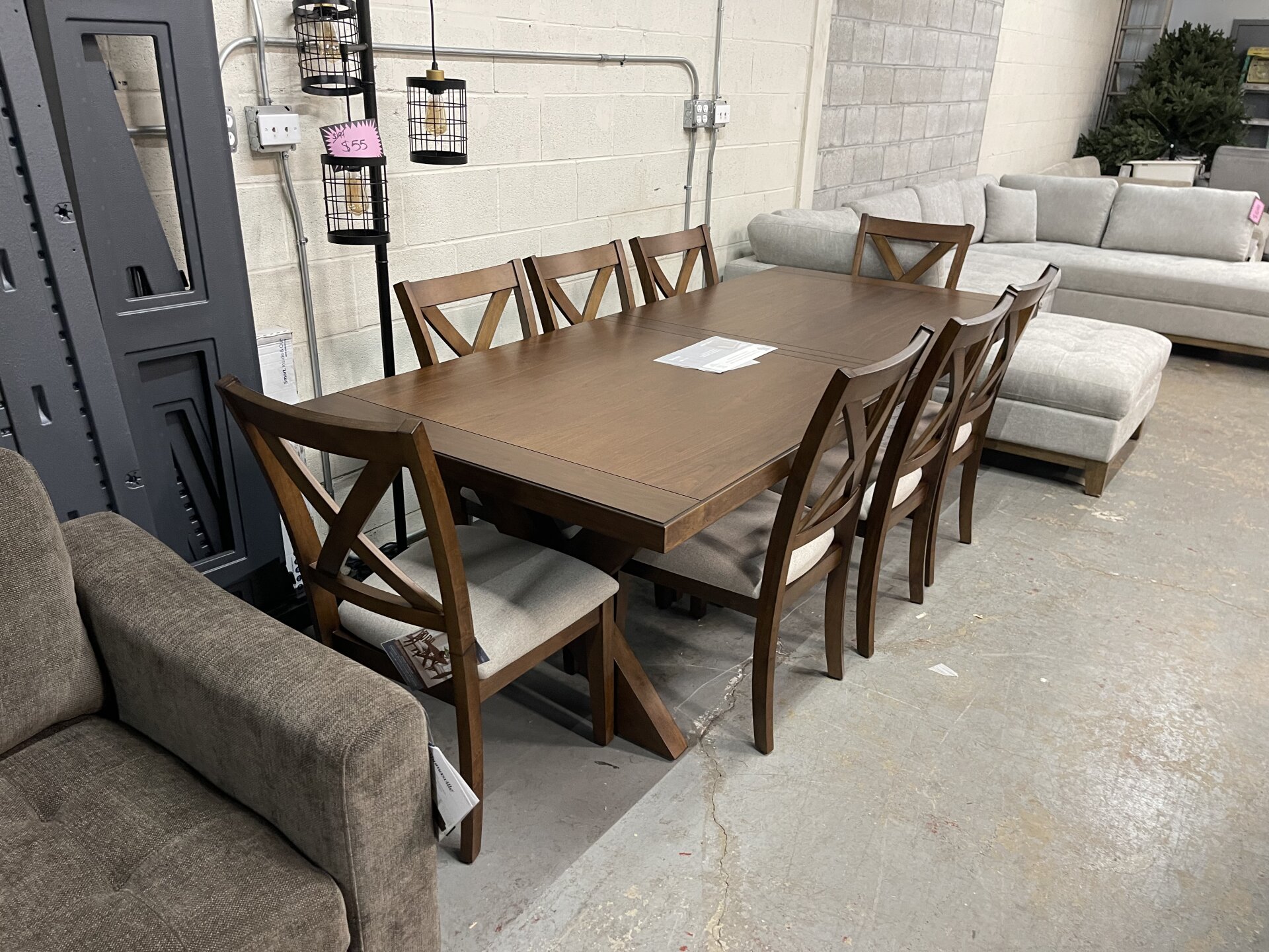 Lathan Dining Table and 8 Chairs (9-piece Set) - Photo 3
