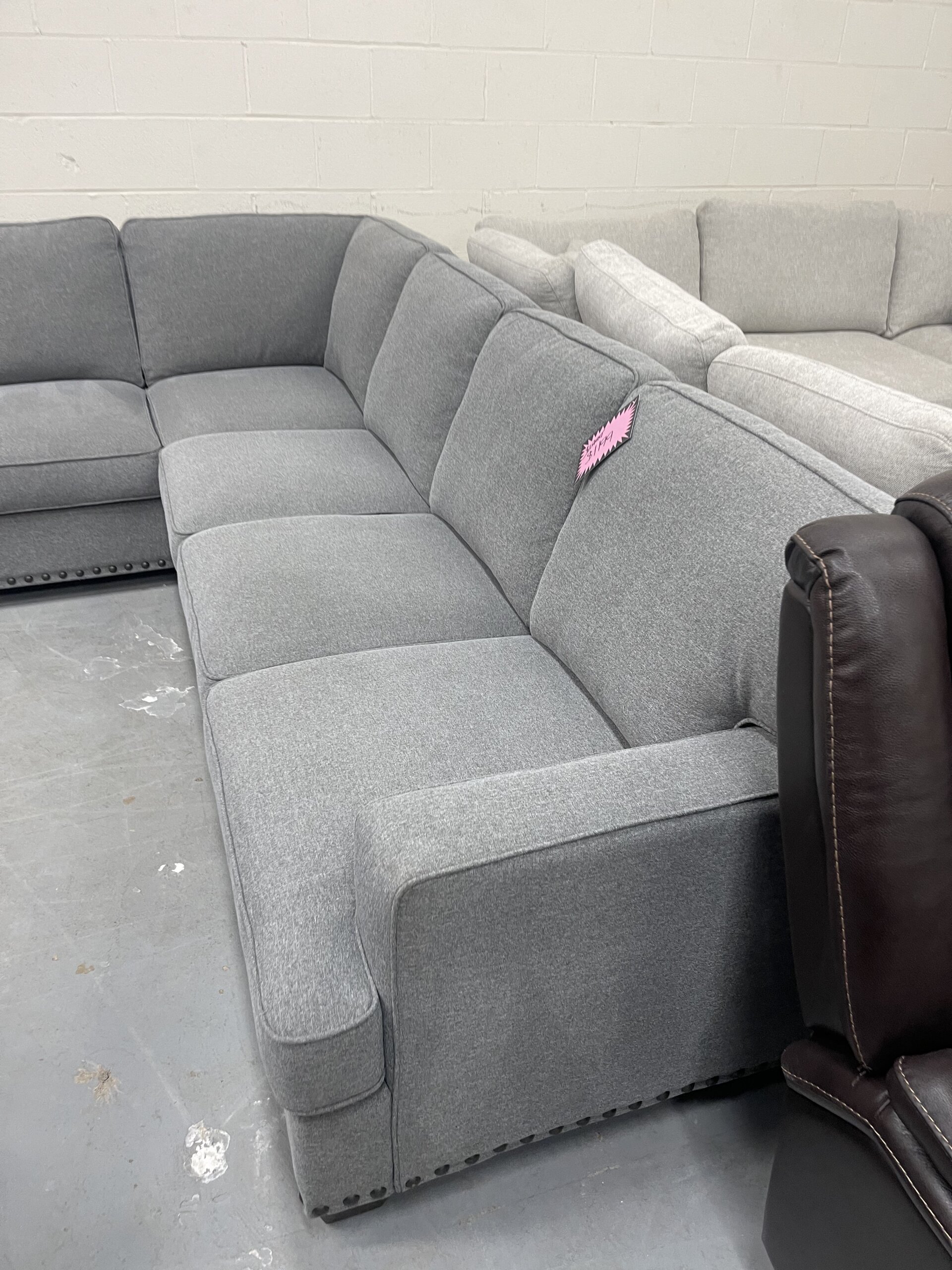 Thomasville Emilee Fabric Sectional with Storage Ottoman - Photo 2