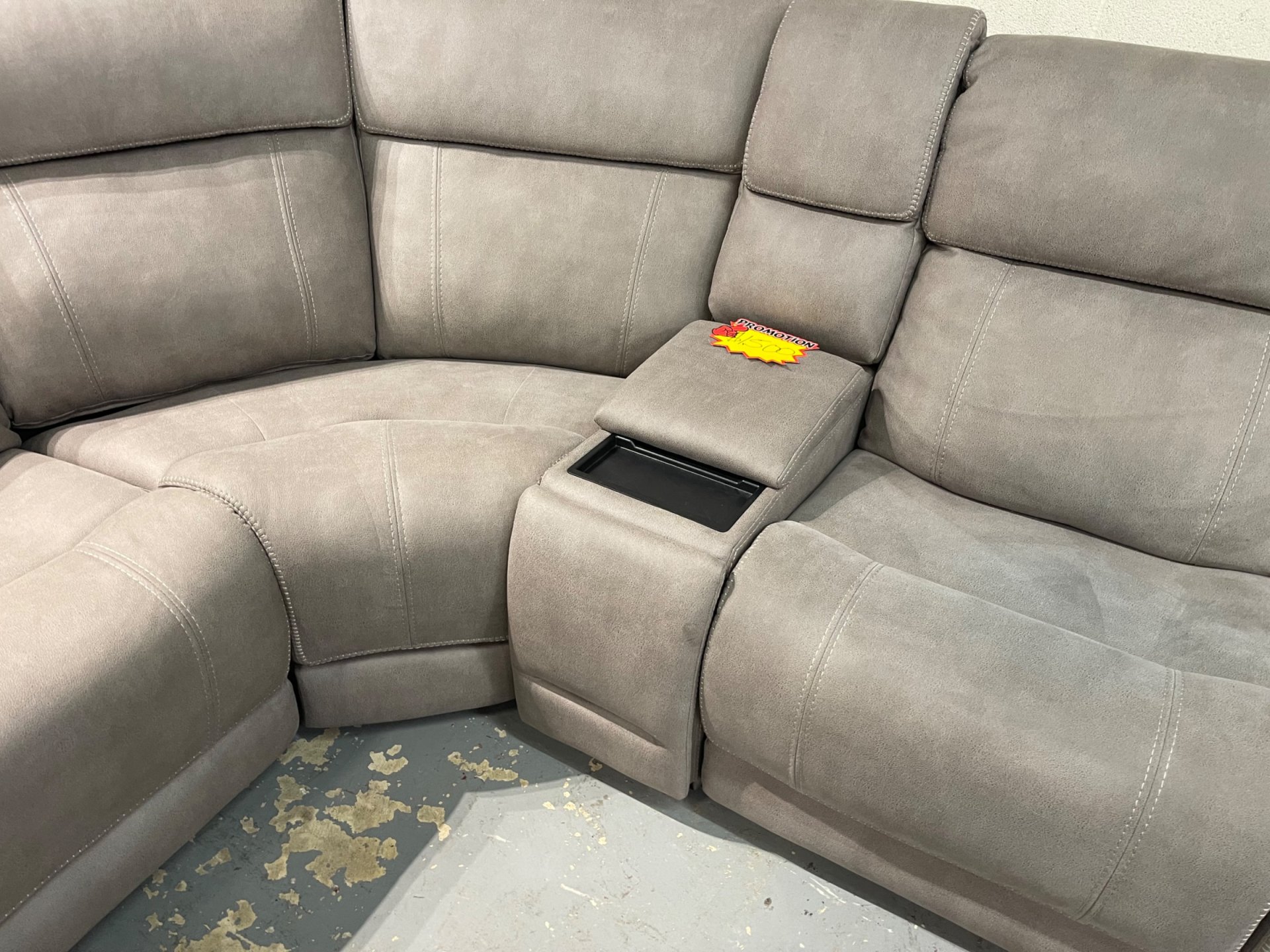 Newberry Fabric Power Reclining Sectional with Power Headrest & Power Lumbar - Photo 5