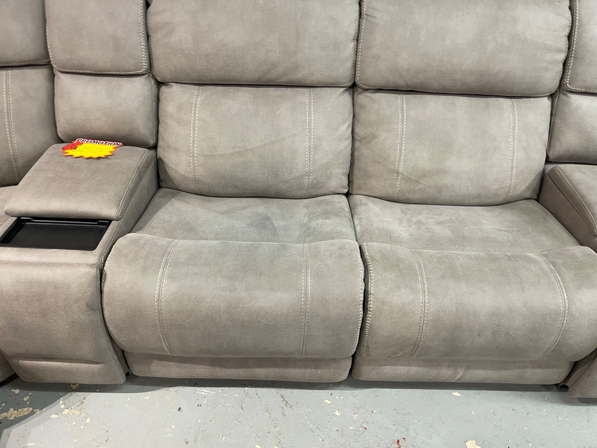 Newberry Fabric Power Reclining Sectional with Power Headrest & Power Lumbar - Photo 6