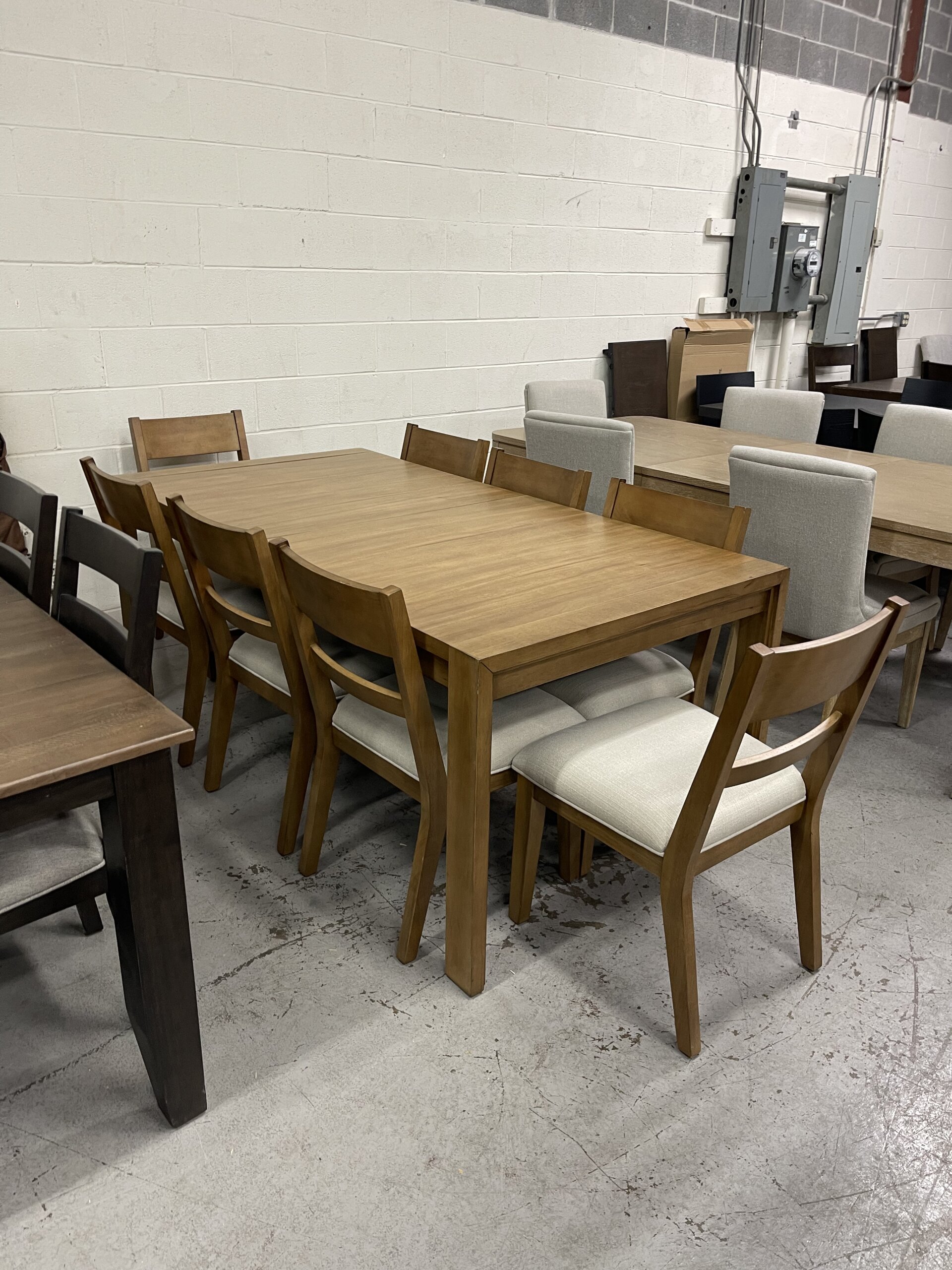 Clayton Dining Table and 8 Chairs - Photo 1