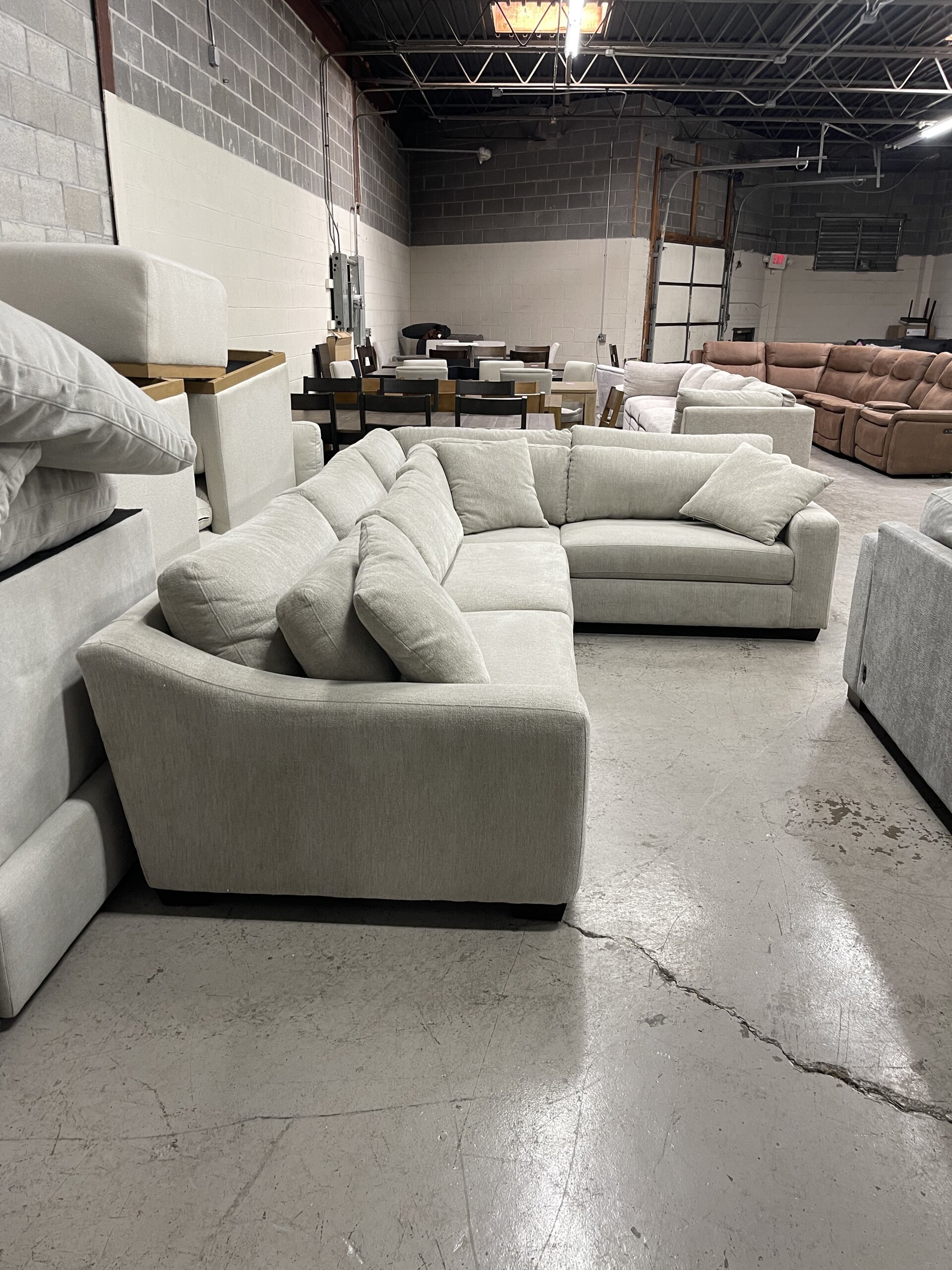 Evelynne Fabric Sectional with Ottoman - Photo 1