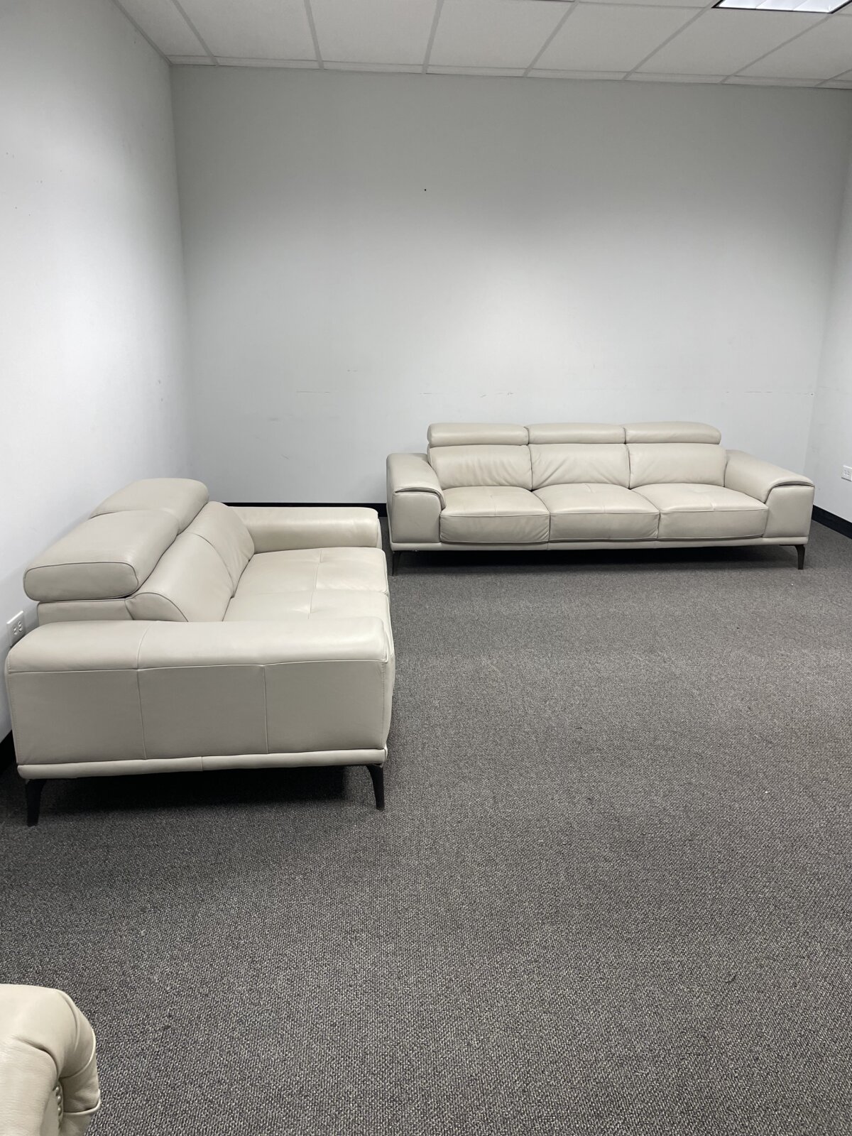 Kimora Top Grain Leather Sofa and Loveseat Set - Photo 2