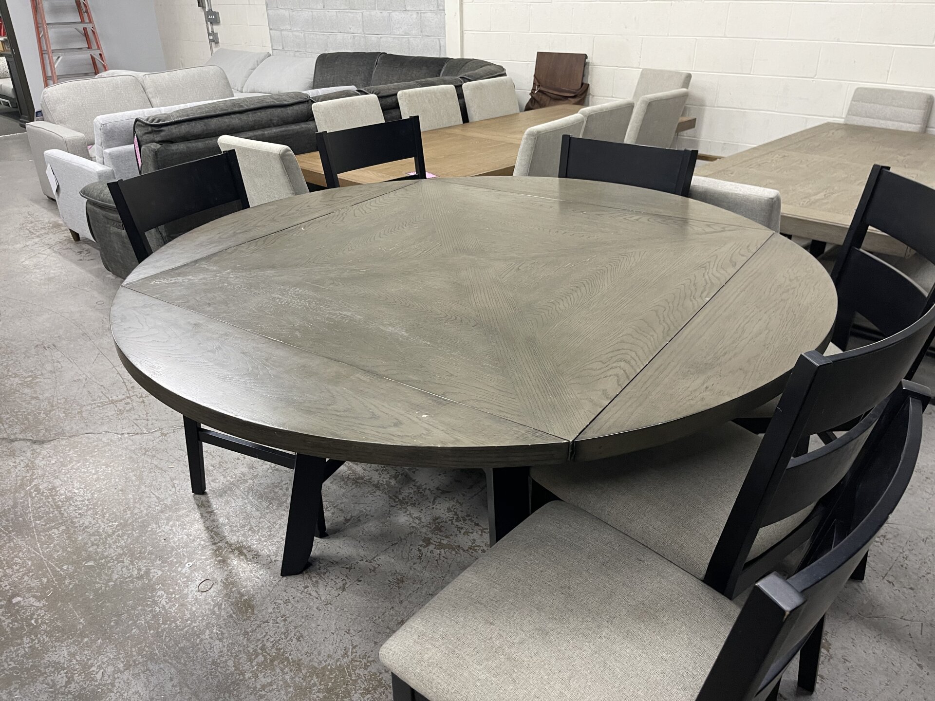 Easton 7-piece Square to Round Counter Height Dining Set - Photo 5