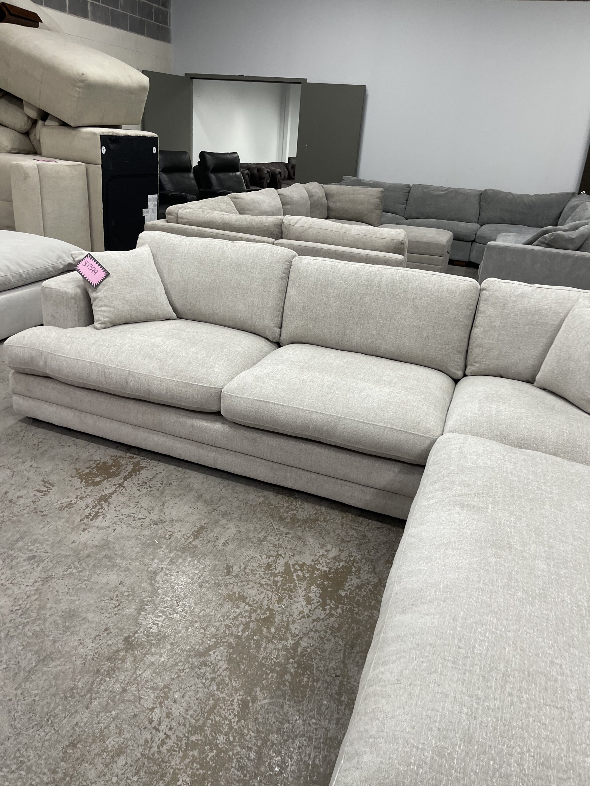 Derry Fabric Sectional - Photo 3