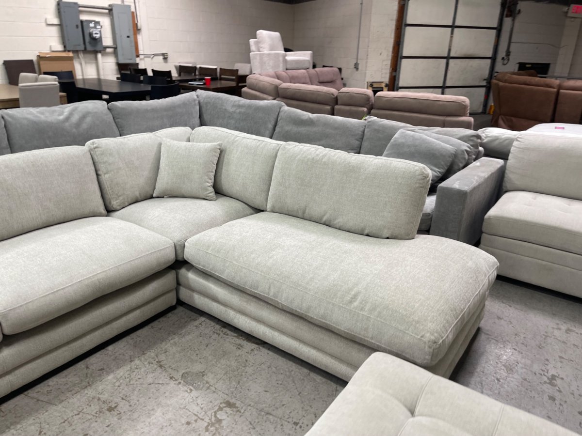 Derry Fabric Sectional (2-piece) - Photo 2