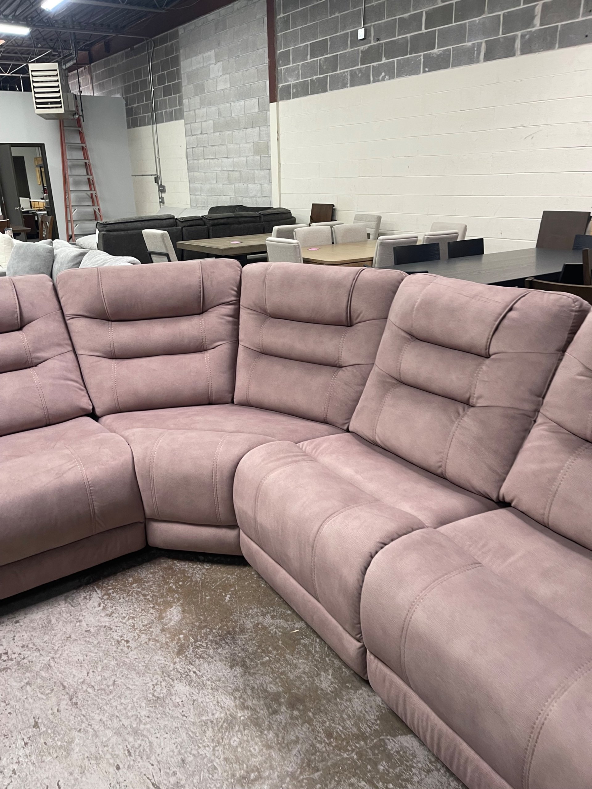 Barcalounger Carmelo Fabric Power Reclining Sectional with Power Headrests - Photo 4