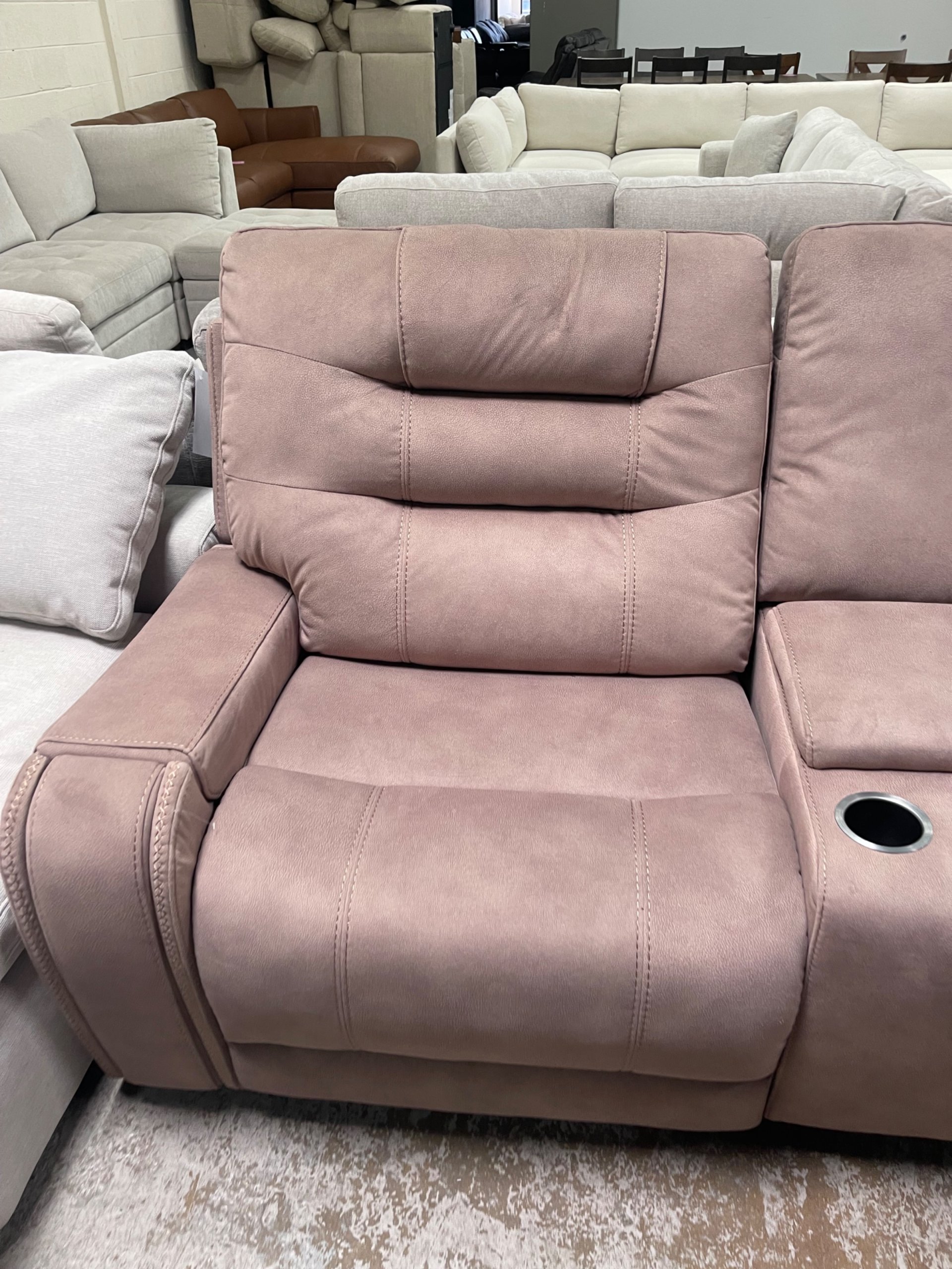 Barcalounger Carmelo Fabric Power Reclining Sectional with Power Headrests - Photo 7