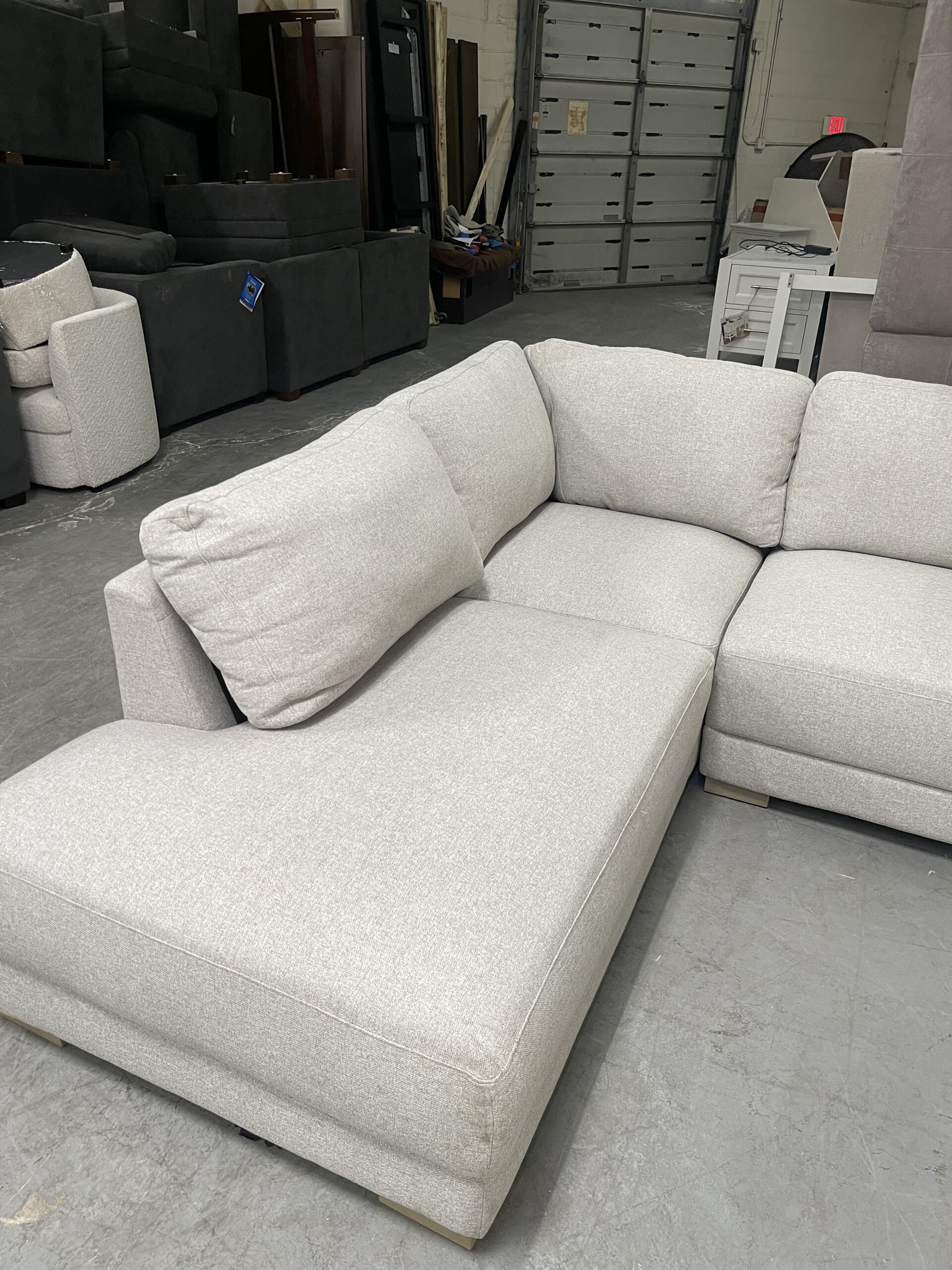 Drayden Fabric Sectional with Ottoman - Photo 1
