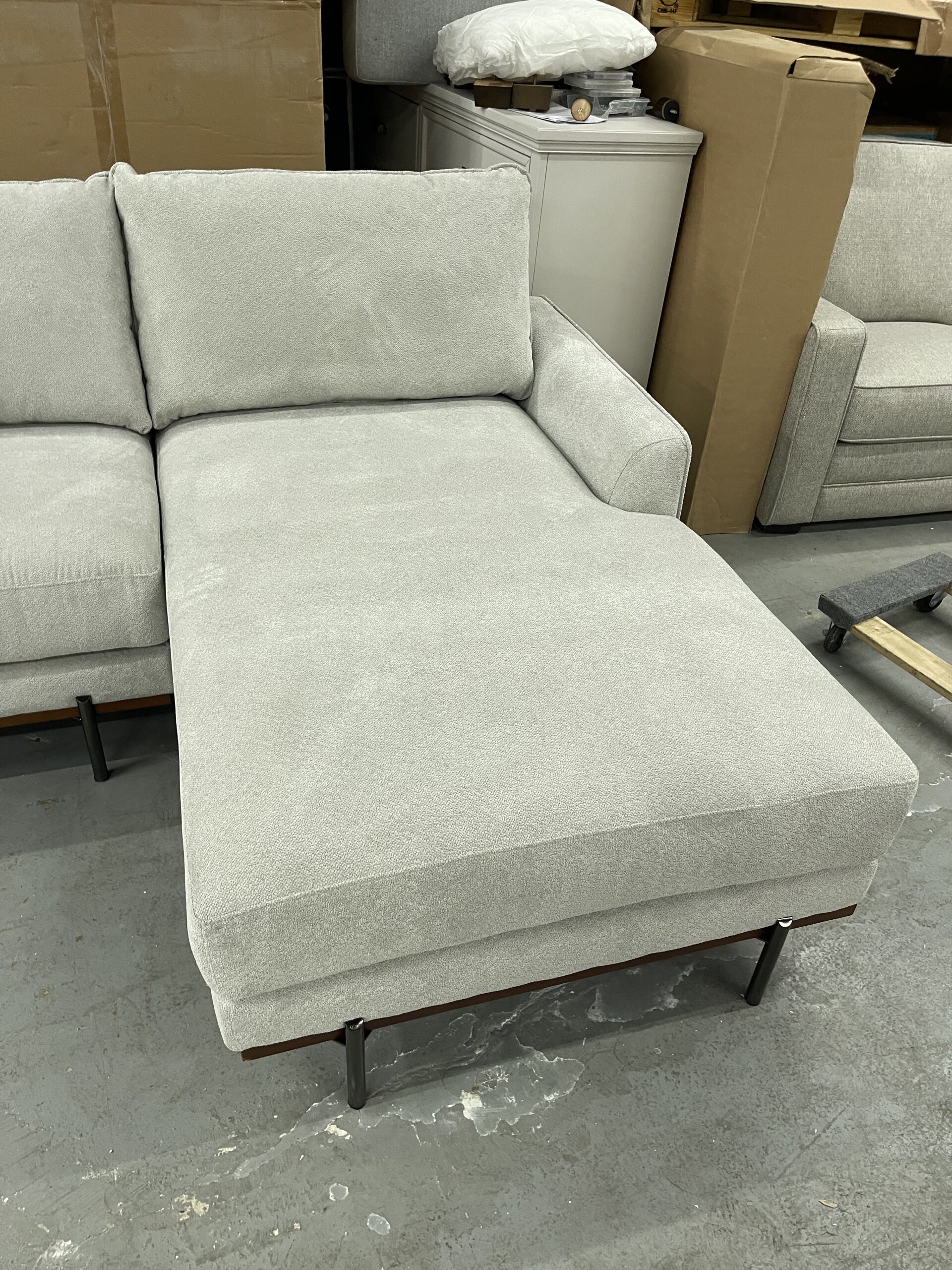 Myla 2-piece Fabric Sofa Chaise - Photo 11