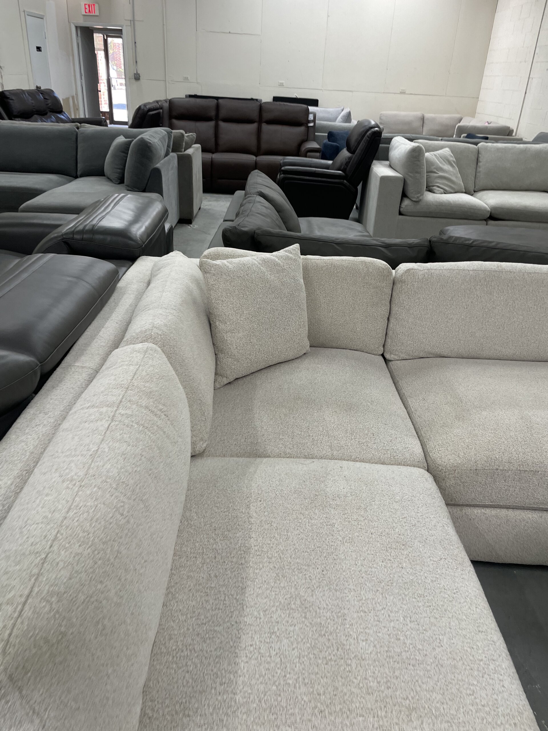 Andee Fabric Sectional with Ottoman - Photo 6
