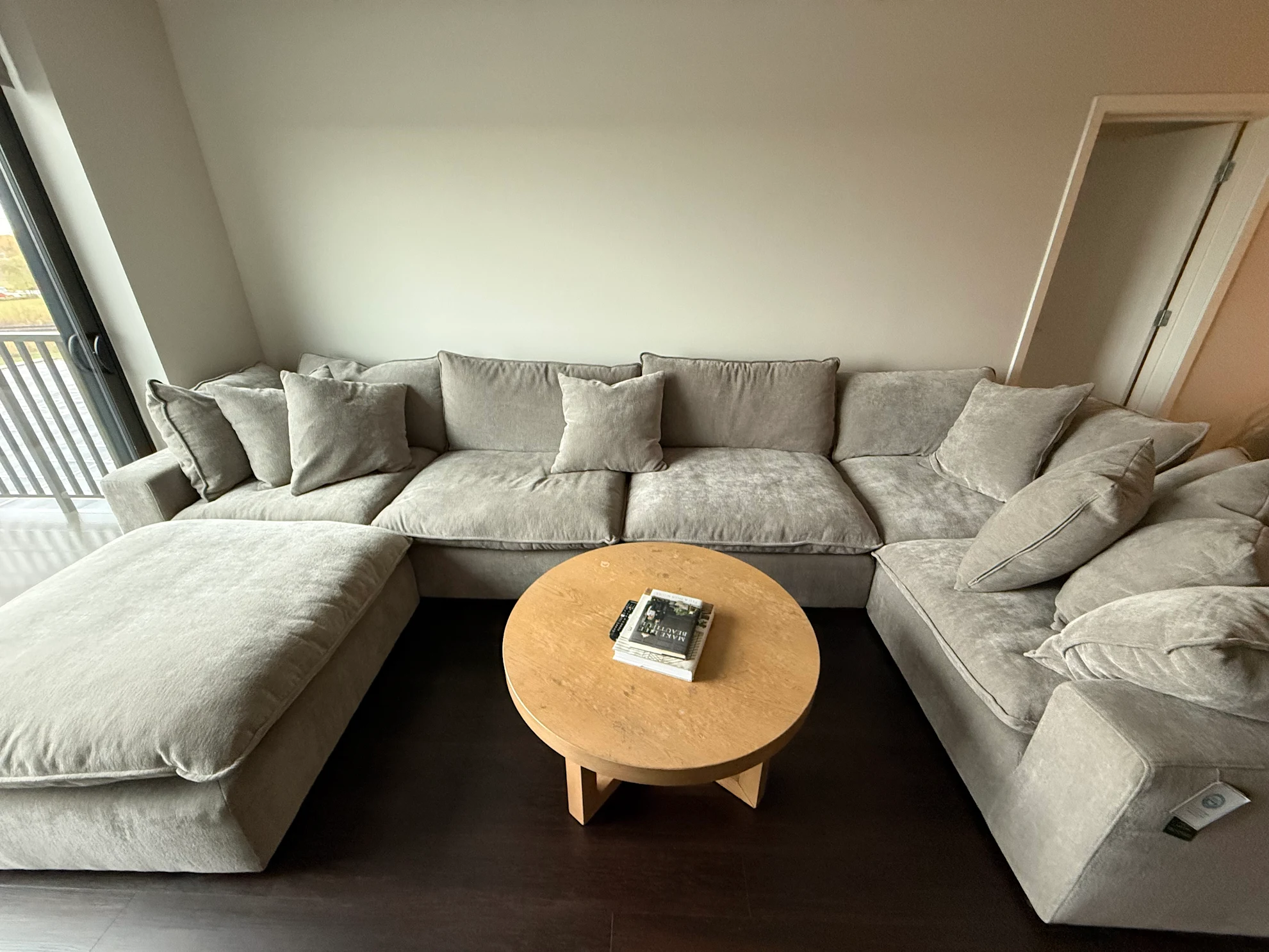 Cloud couch in customer's home