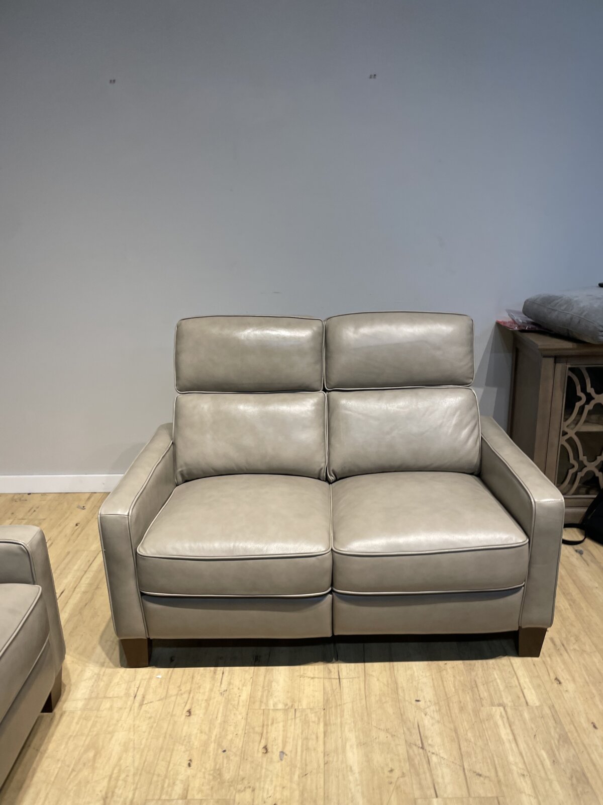 Jackston Leather Power Reclining Loveseat with Power Headrests