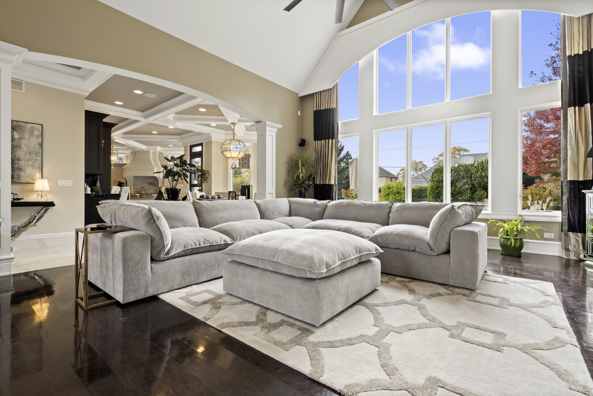 Gray Modular Cloud Couch Sectional 6 Pieces including Ottoman (Cat-5 Fabric) - Photo 2