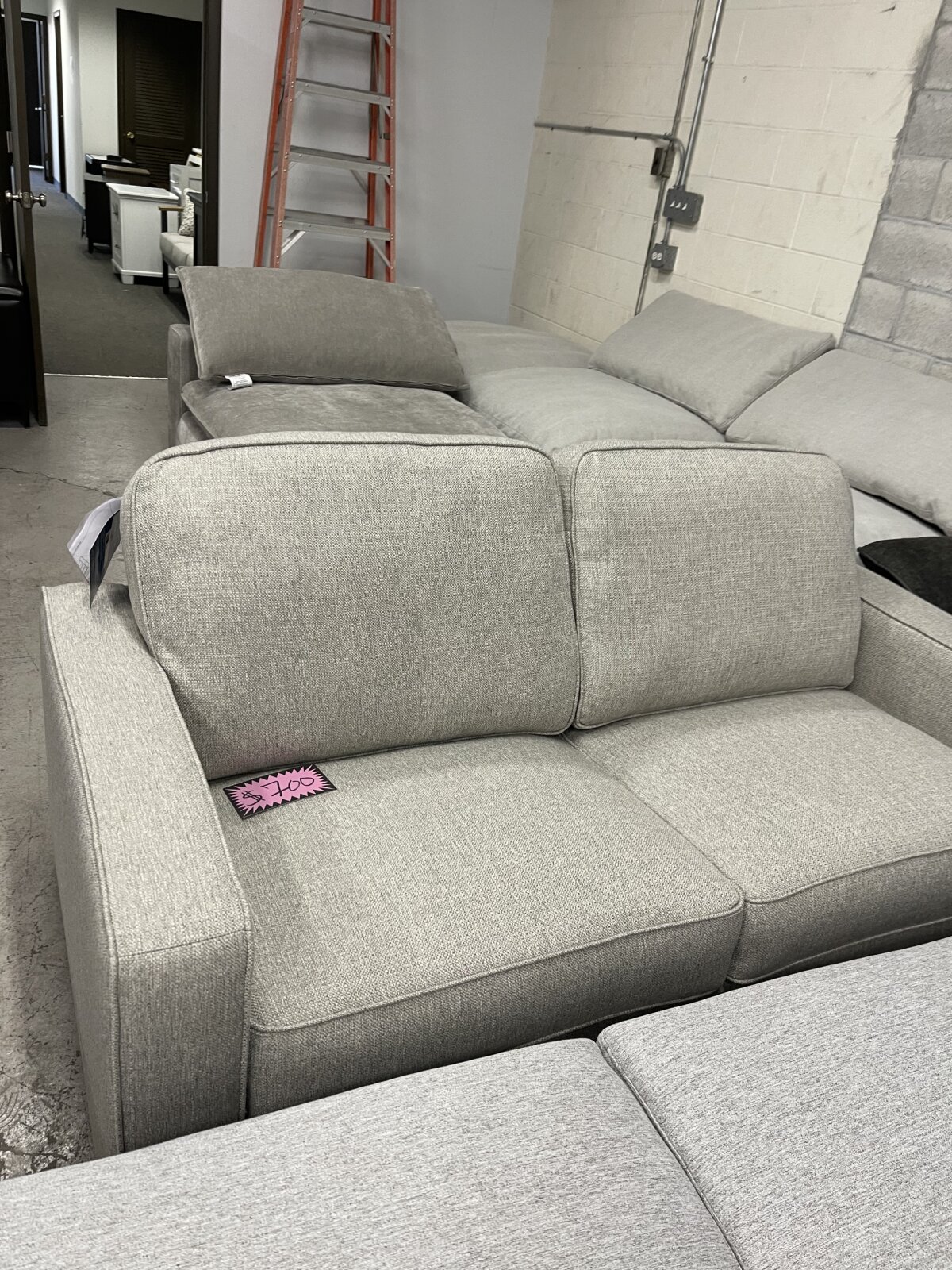 Rosie Fabric Sleeper Sofa with Memory Foam Mattress - Photo 2