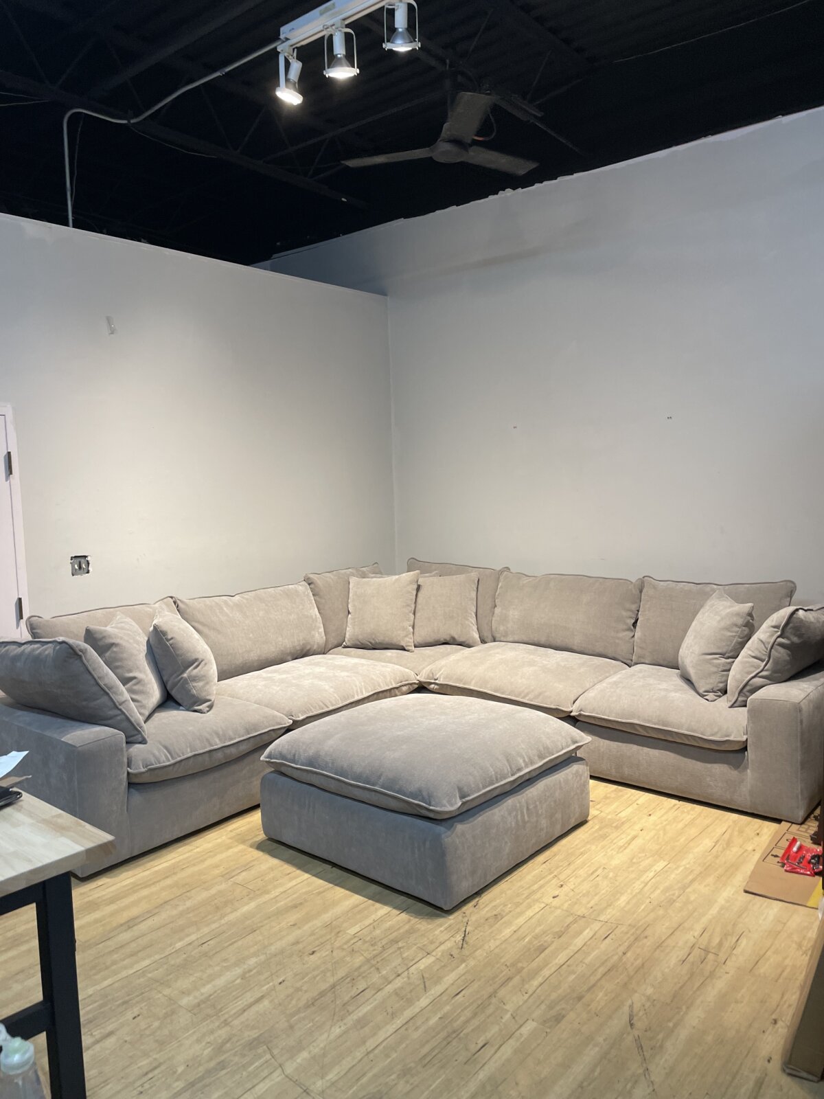 Sereen 6-piece Fabric Modular Sectional, Taupe