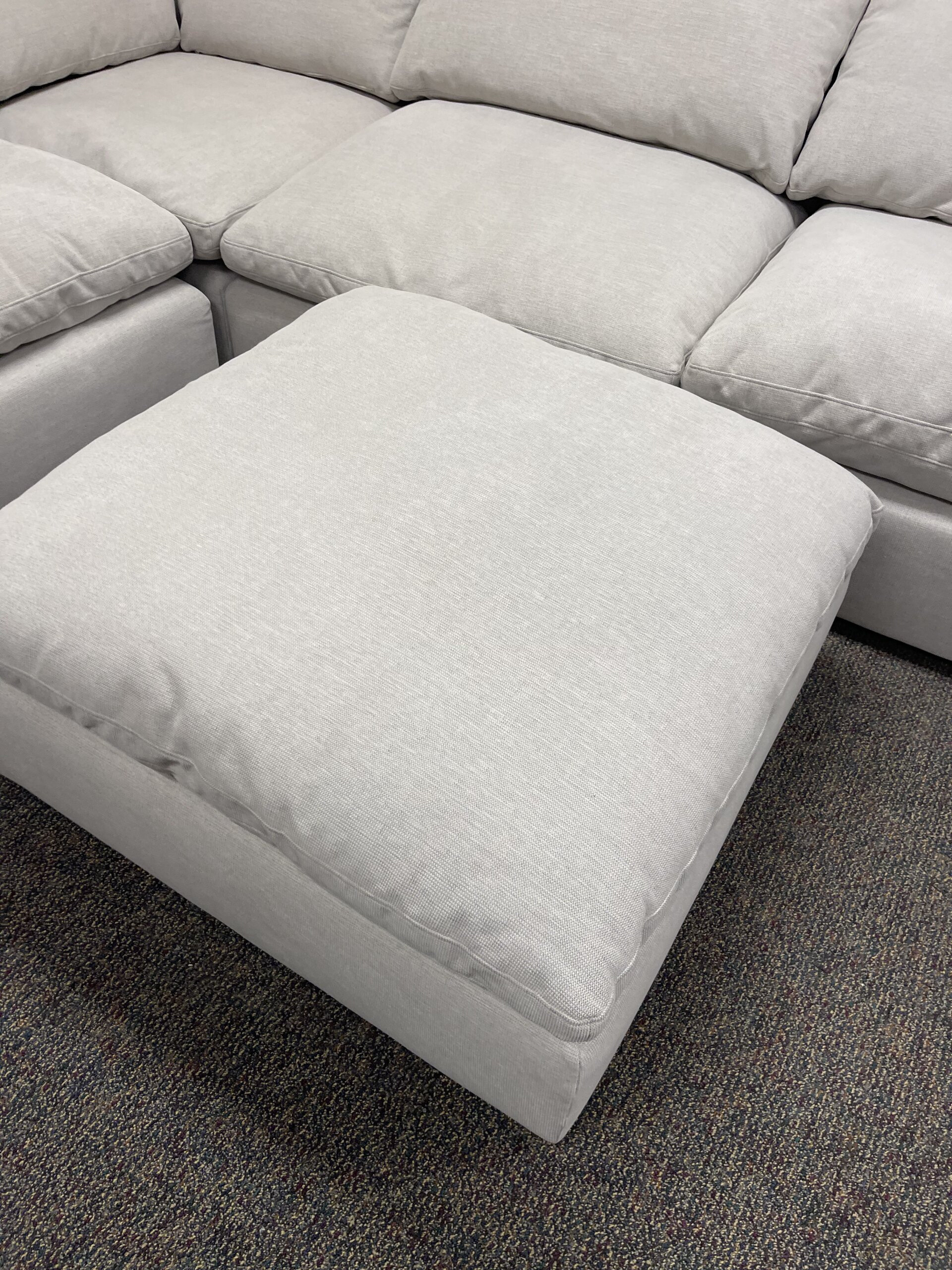 Light Gray Modular Cloud Couch Sectional 5 Pieces including Ottoman (Cat-3 Fabric) - Photo 5