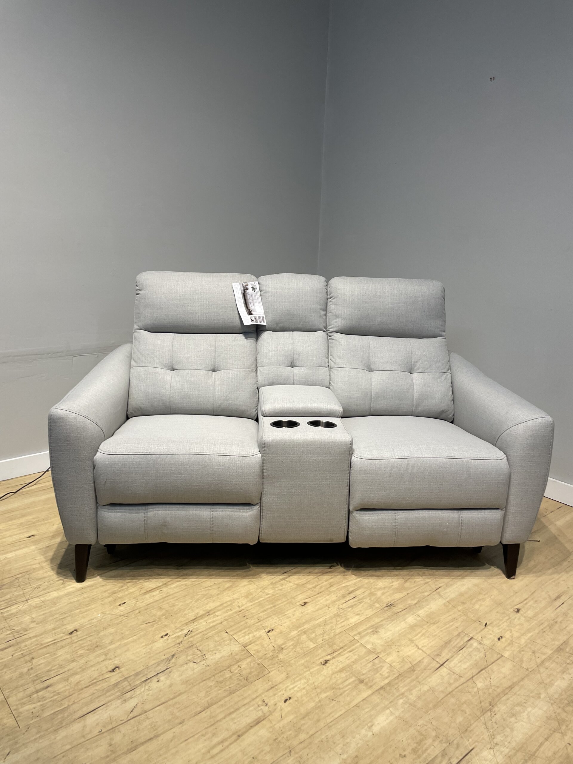 Alpendale Fabric Power Loveseat with Power Headrests