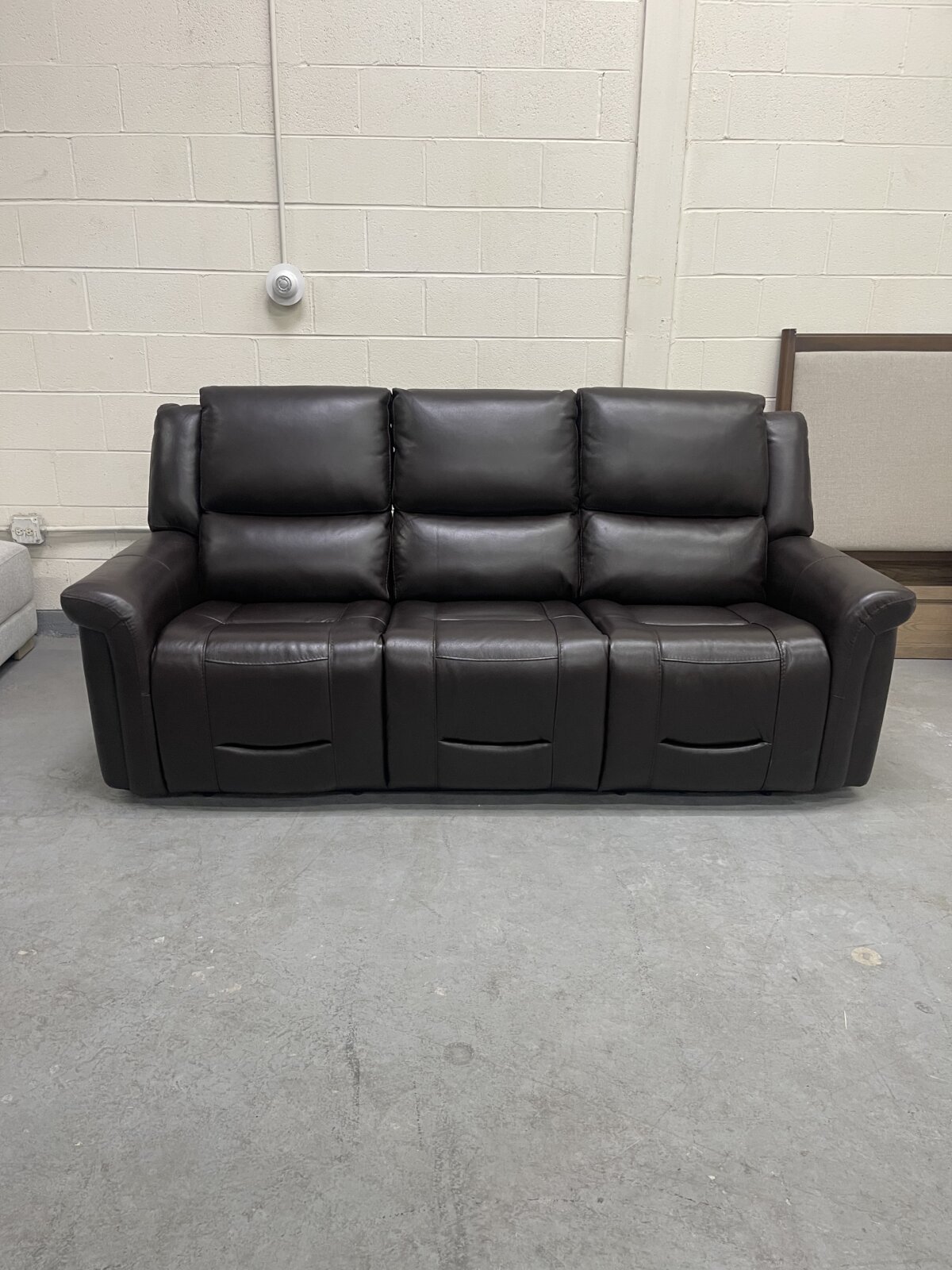 Alba Leather Power Reclining Sofa with Power Headrests