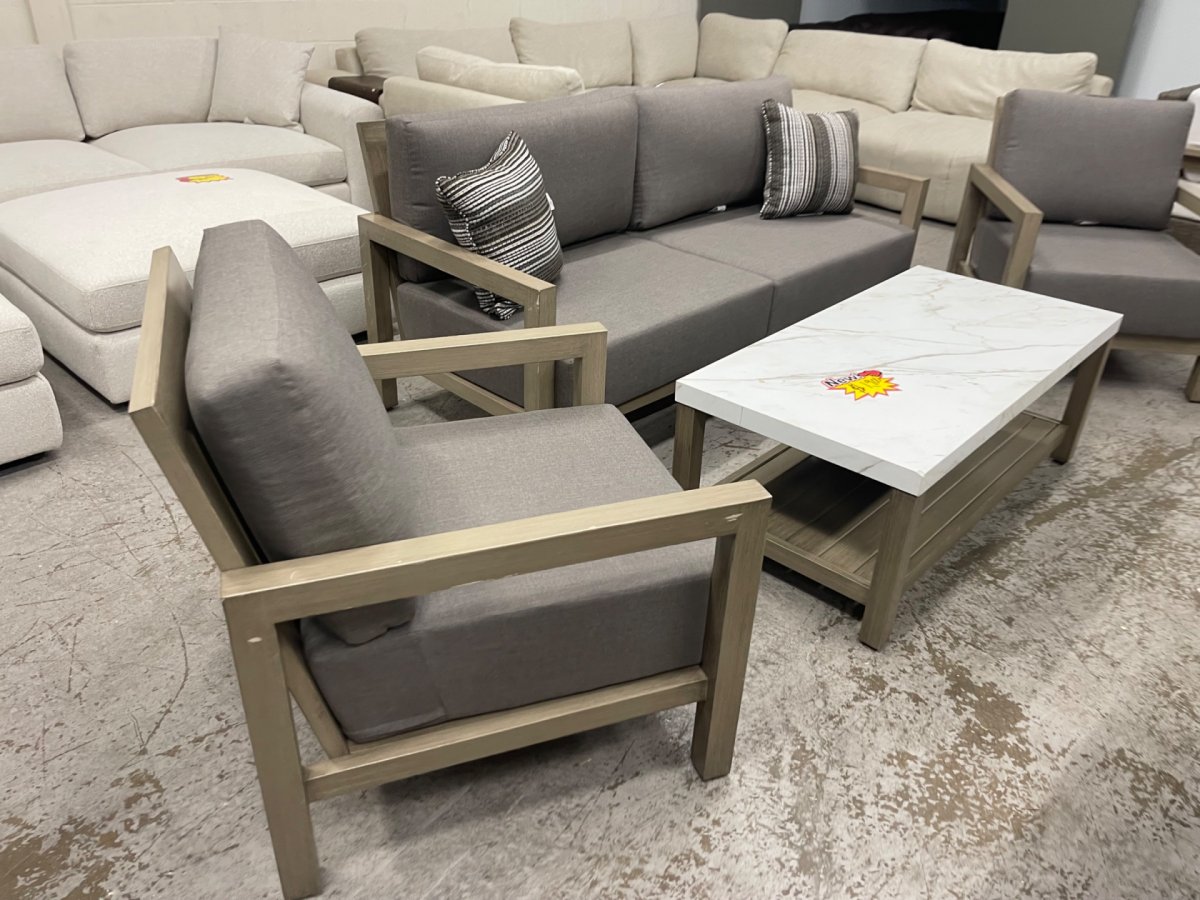 Agio Hollin 4-piece Outdoor Patio Deep Seating Set - Image 2