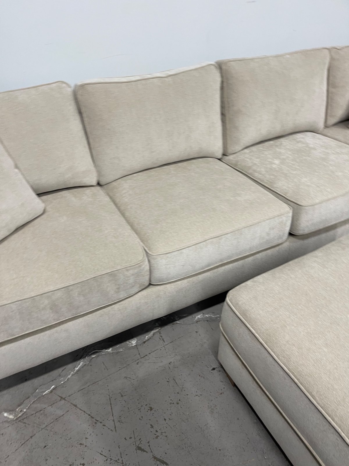 Hazel Fabric Sectional with Storage Ottoman - Image 3