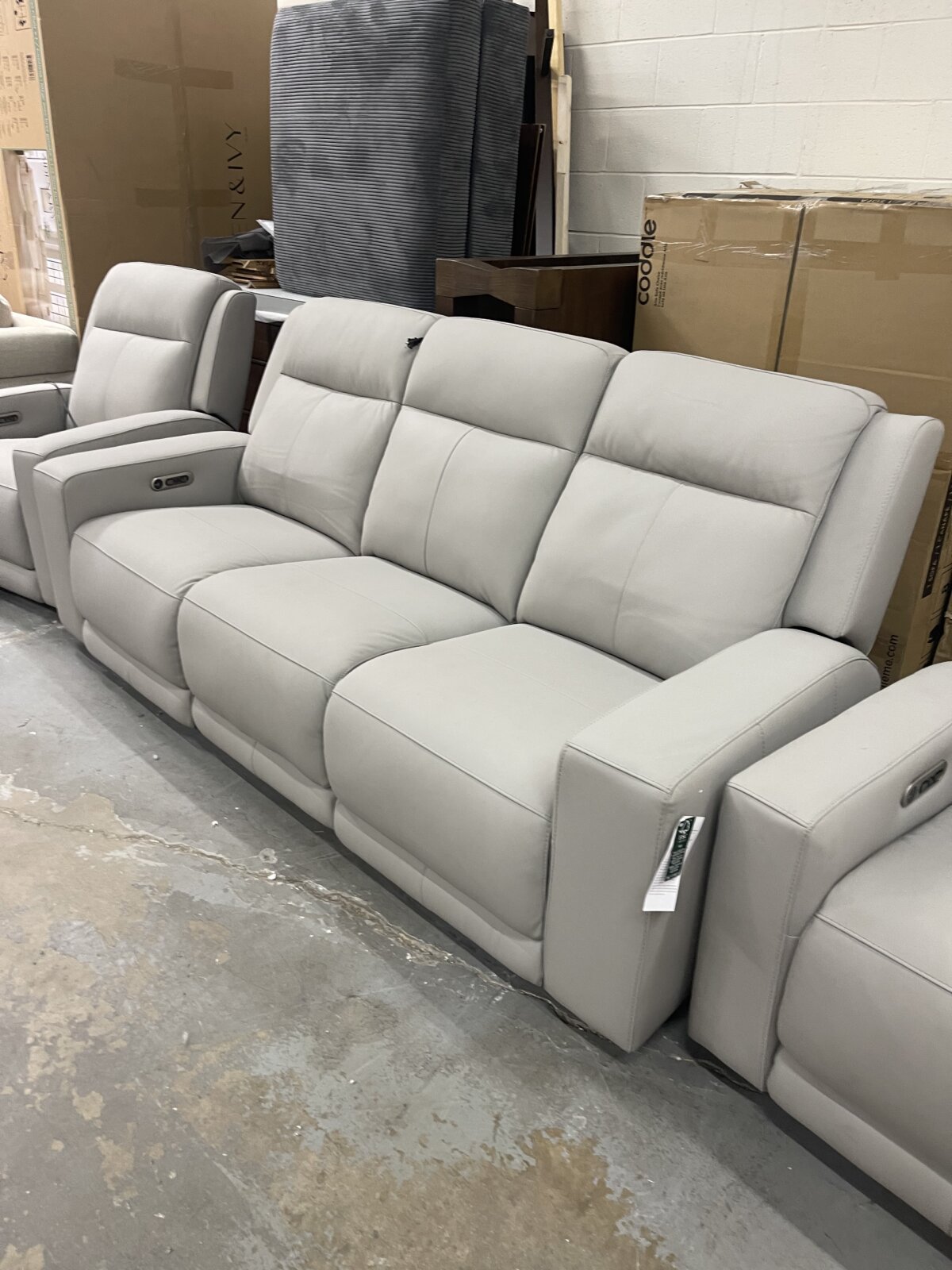 Wren Leather Power Reclining Sofa - Image 2