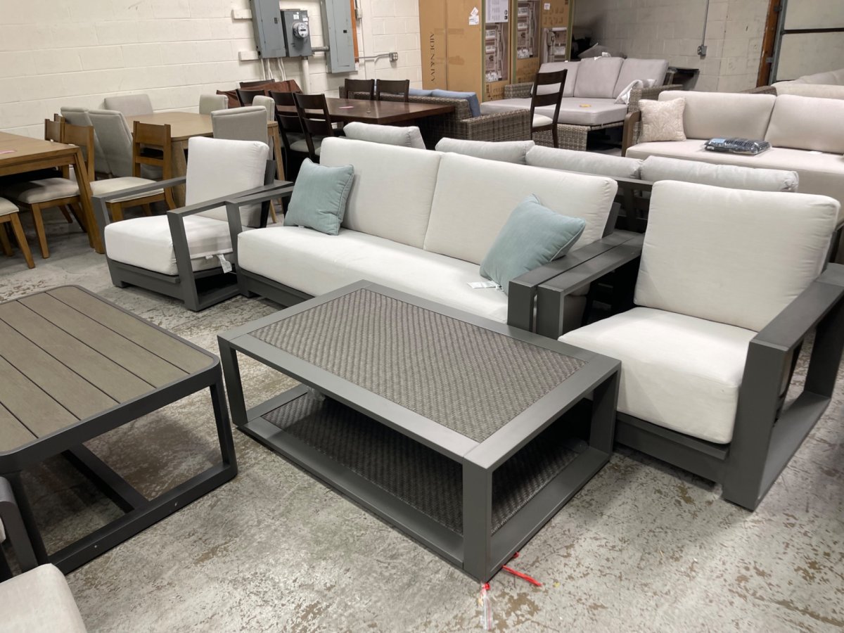 Veranda Classics Milan 4-piece Deep Outdoor Patio Seating Set - Image 1