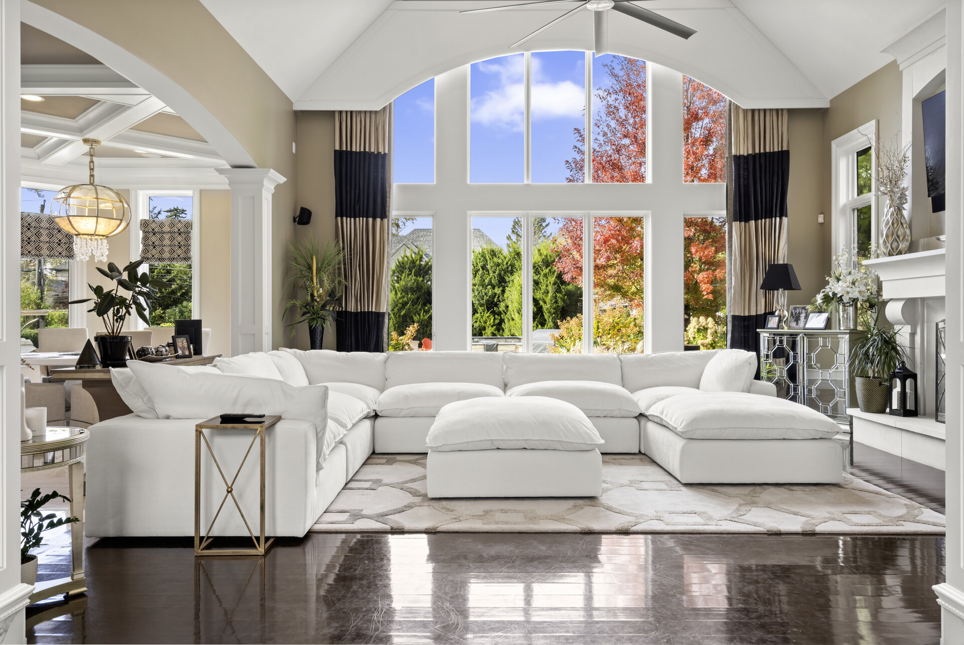 White Modular Cloud Couch Sectional 8 Pieces including Ottoman (Cat-5 Fabric) - Photo 1