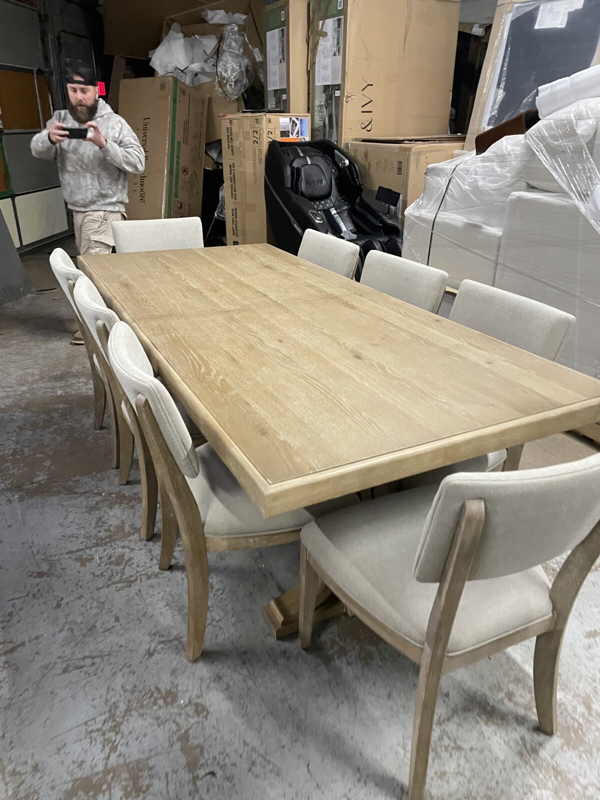 Mercer 9 Piece Dining Table Set - Image 2