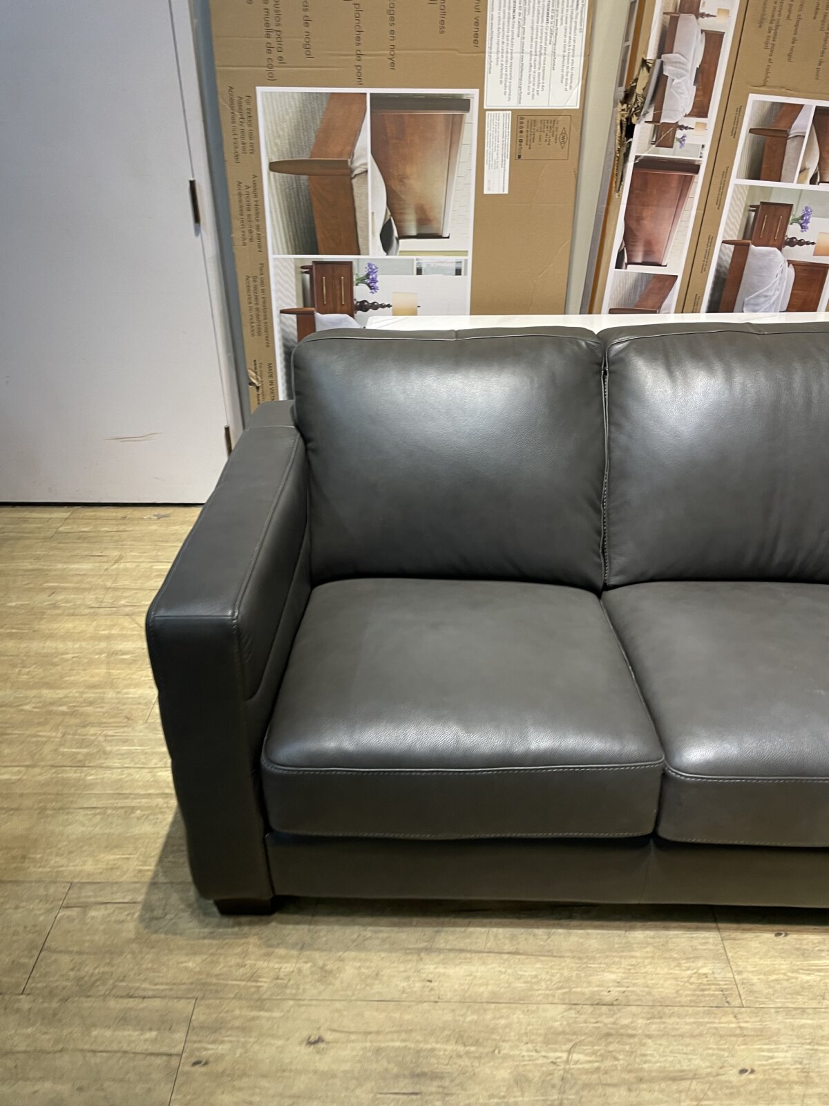 Del Mar Top Grain Leather Sofa And Chair - Image 5