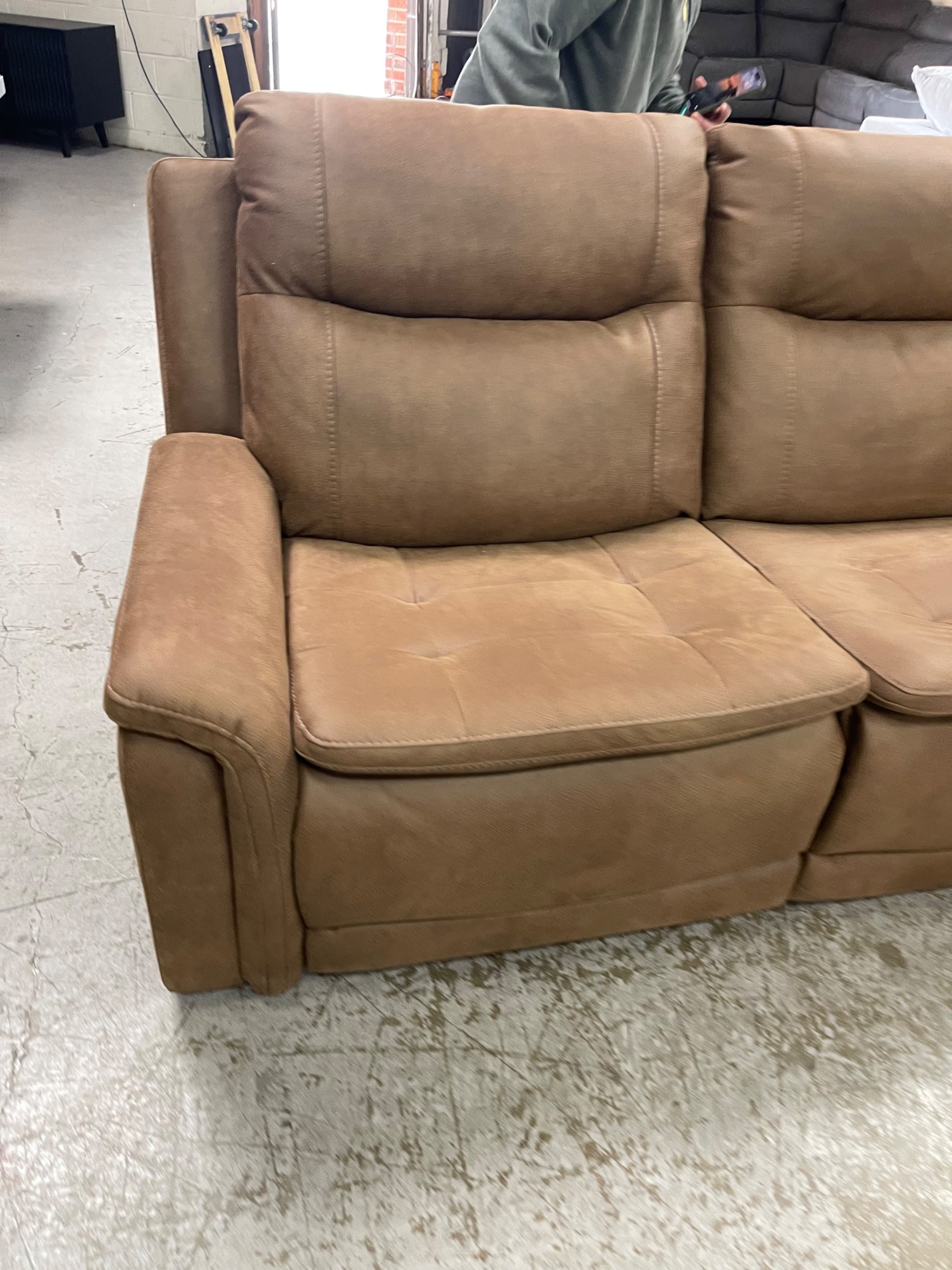 Simms Fabric Power Reclining Sectional with Power Headrests