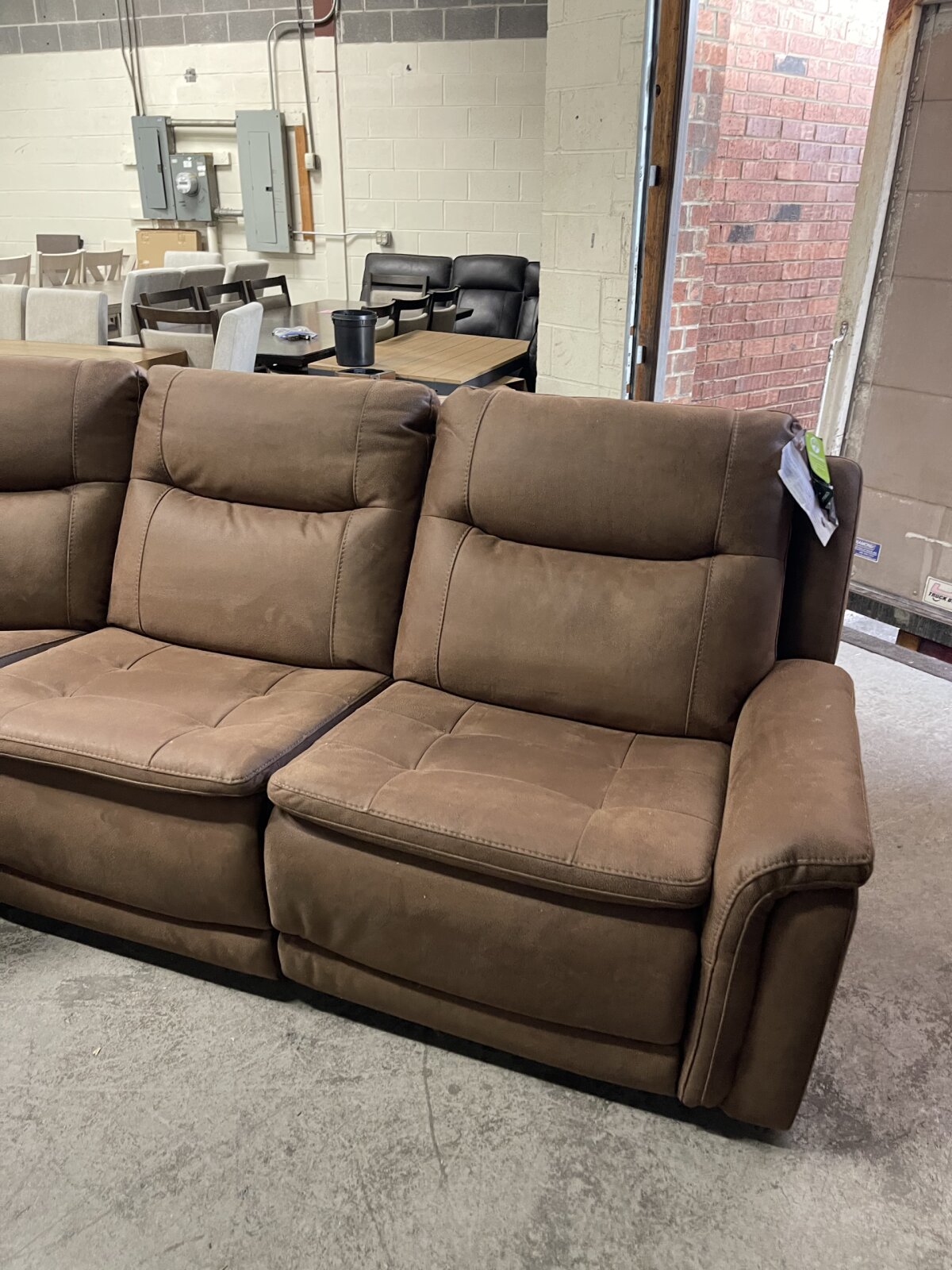 Simms Fabric Power Reclining Sectional With Power Headrests - Image 4