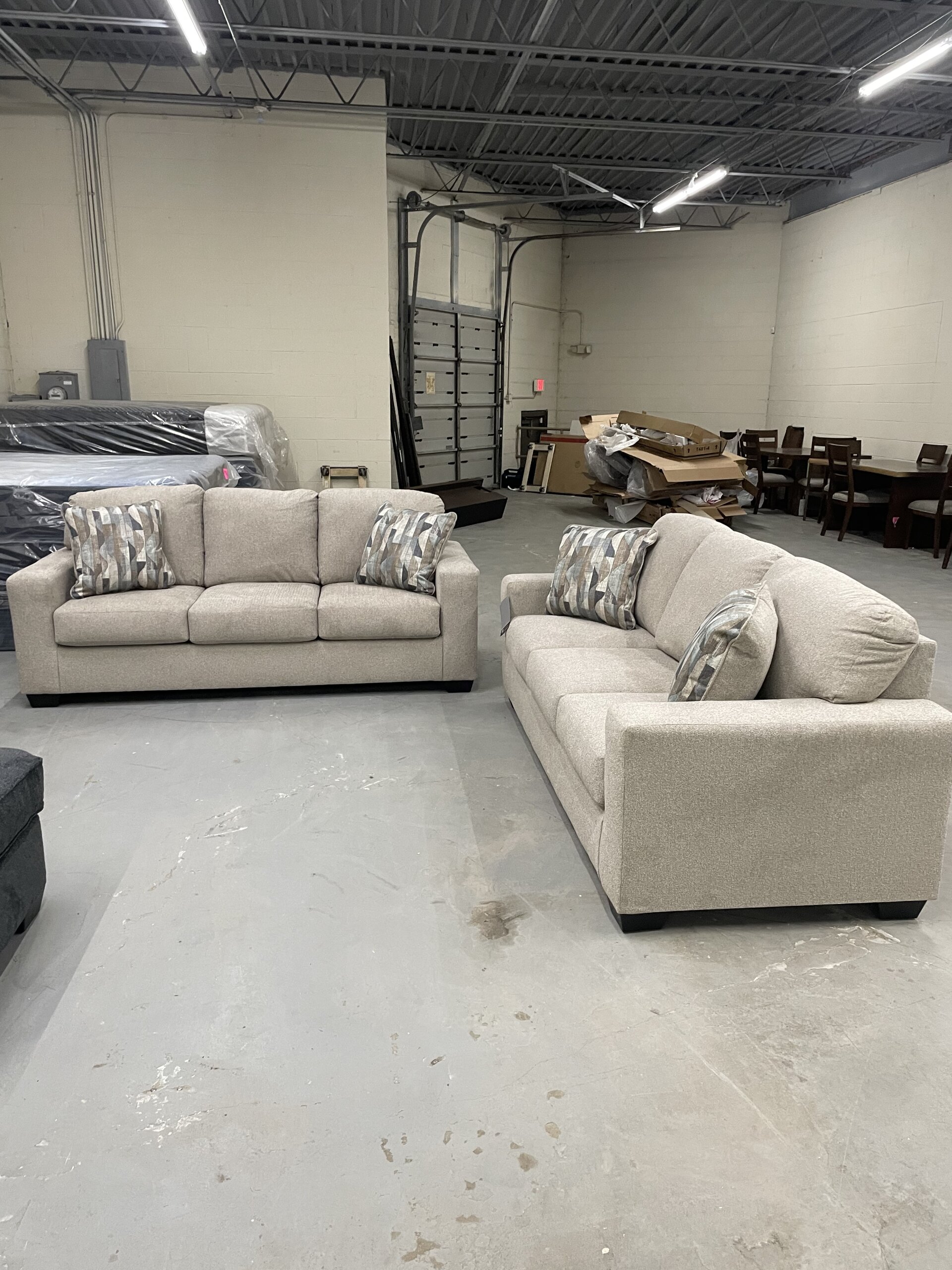 Two Ashley Deltona Sofa Couch Set