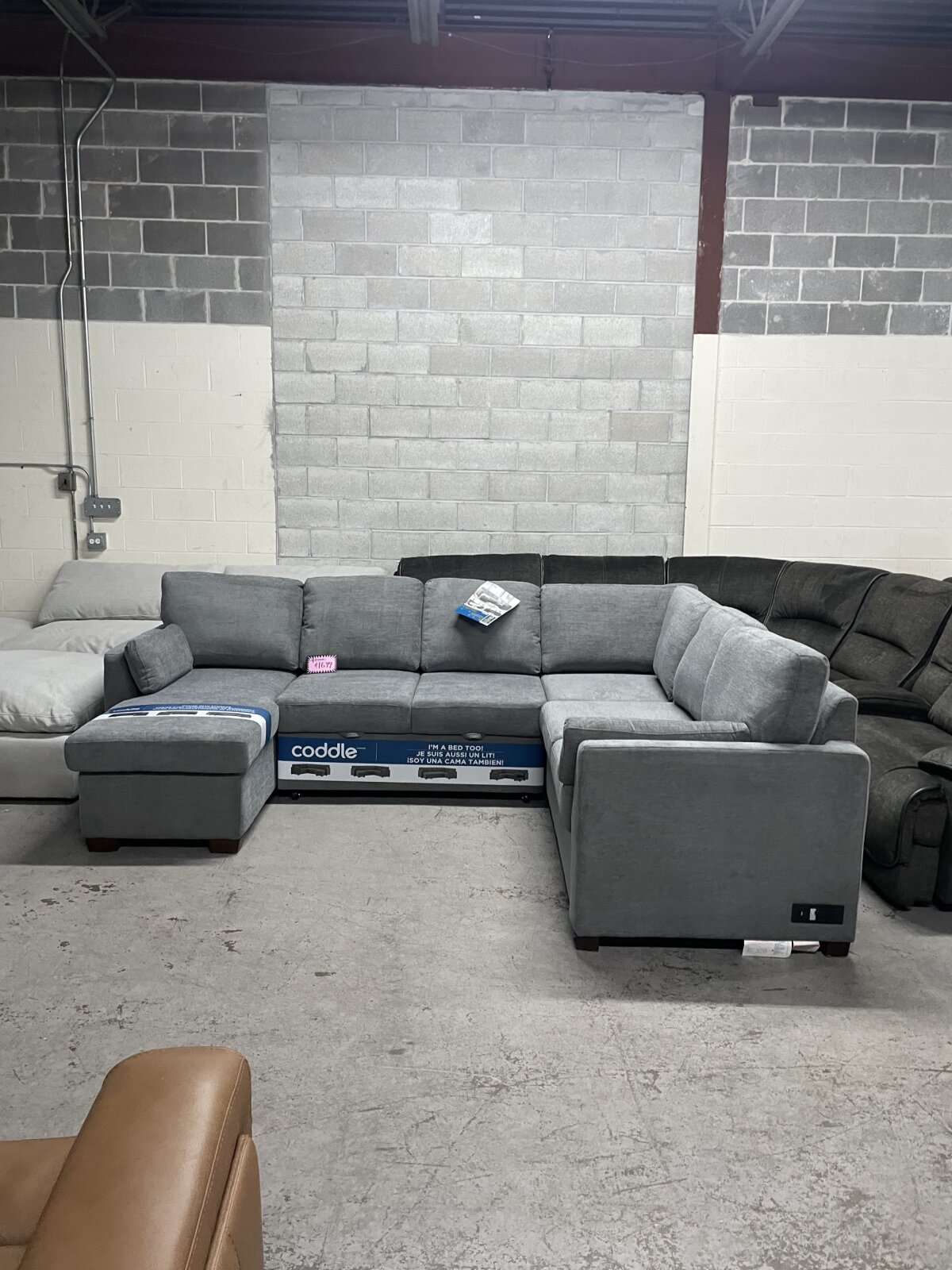 Coddle Luke Sleeper Sectional With Reversible Chaise And Storage - Image 2