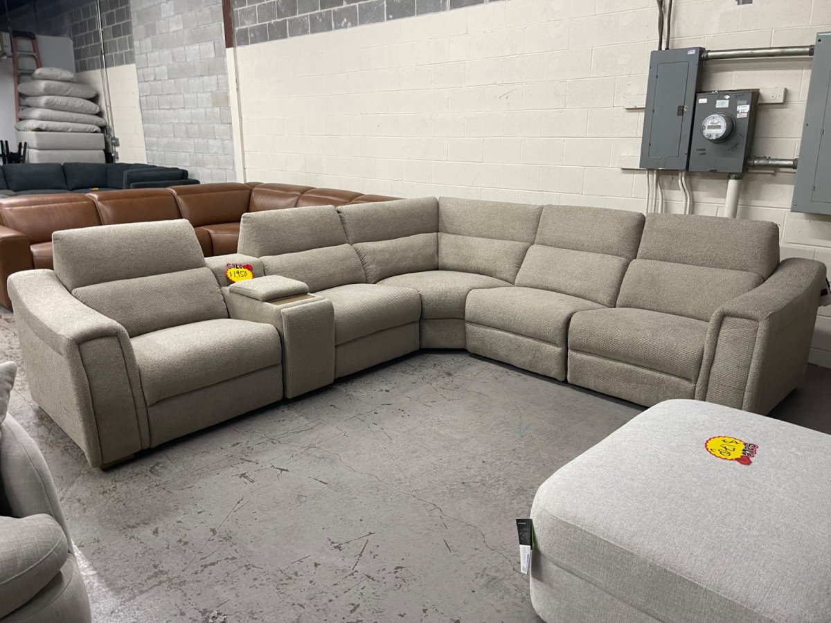 Palisade Fabric Power Reclining Sectional with Power Lift Headrests - Image 1