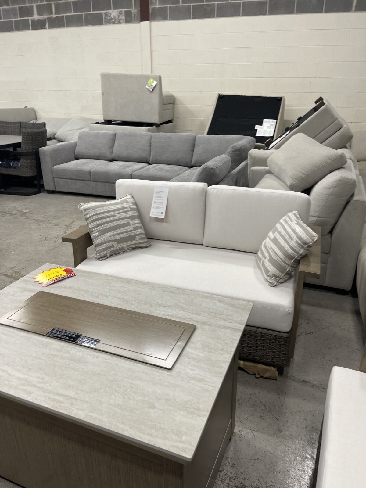 Agio Juniper 5-piece Outdoor Fire Seating Set - Image 8