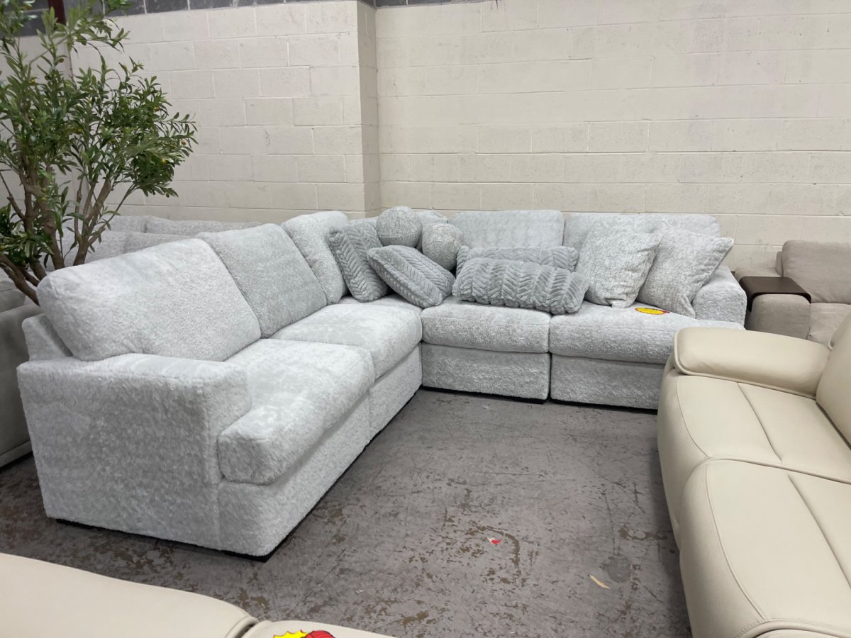 Cuddle Plush Corner Sectional - Photo 2