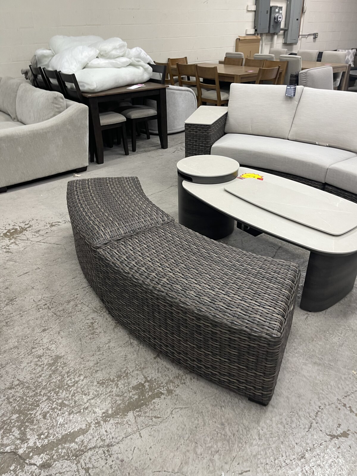 SunVilla Middleton 7-piece Fire Outdoor Patio Sectional Seating Set - Image 6