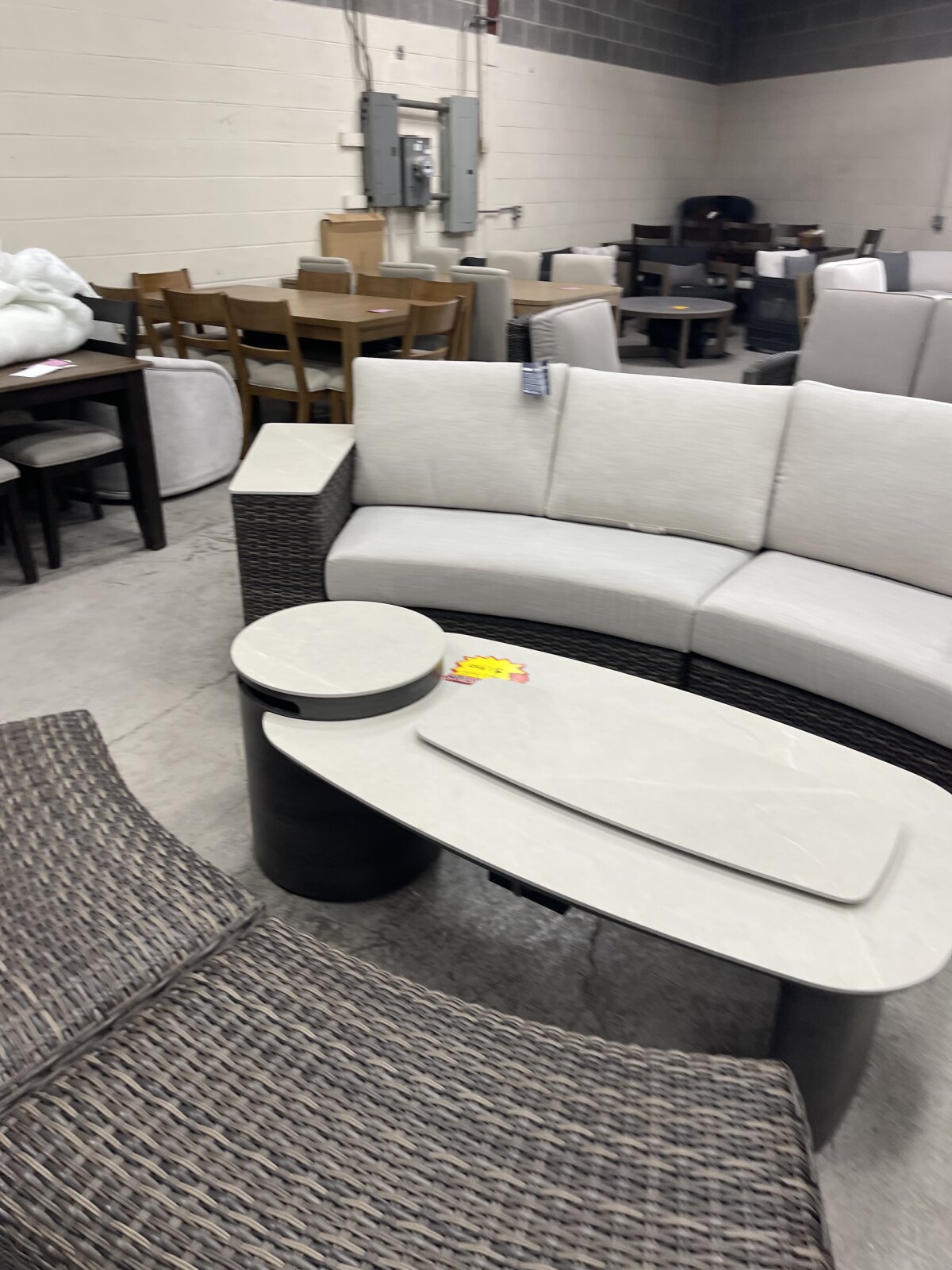 SunVilla Middleton 7-piece Fire Outdoor Patio Sectional Seating Set - Image 8