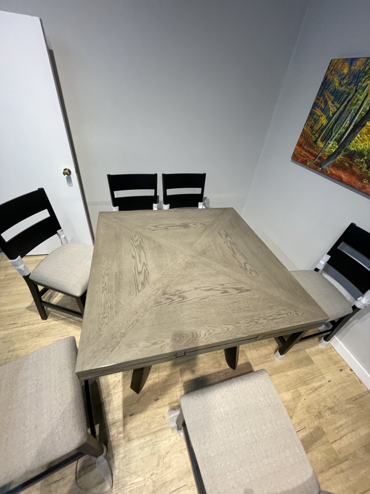 Easton 7-piece Square to Round Counter Height Dining Set - Image 9