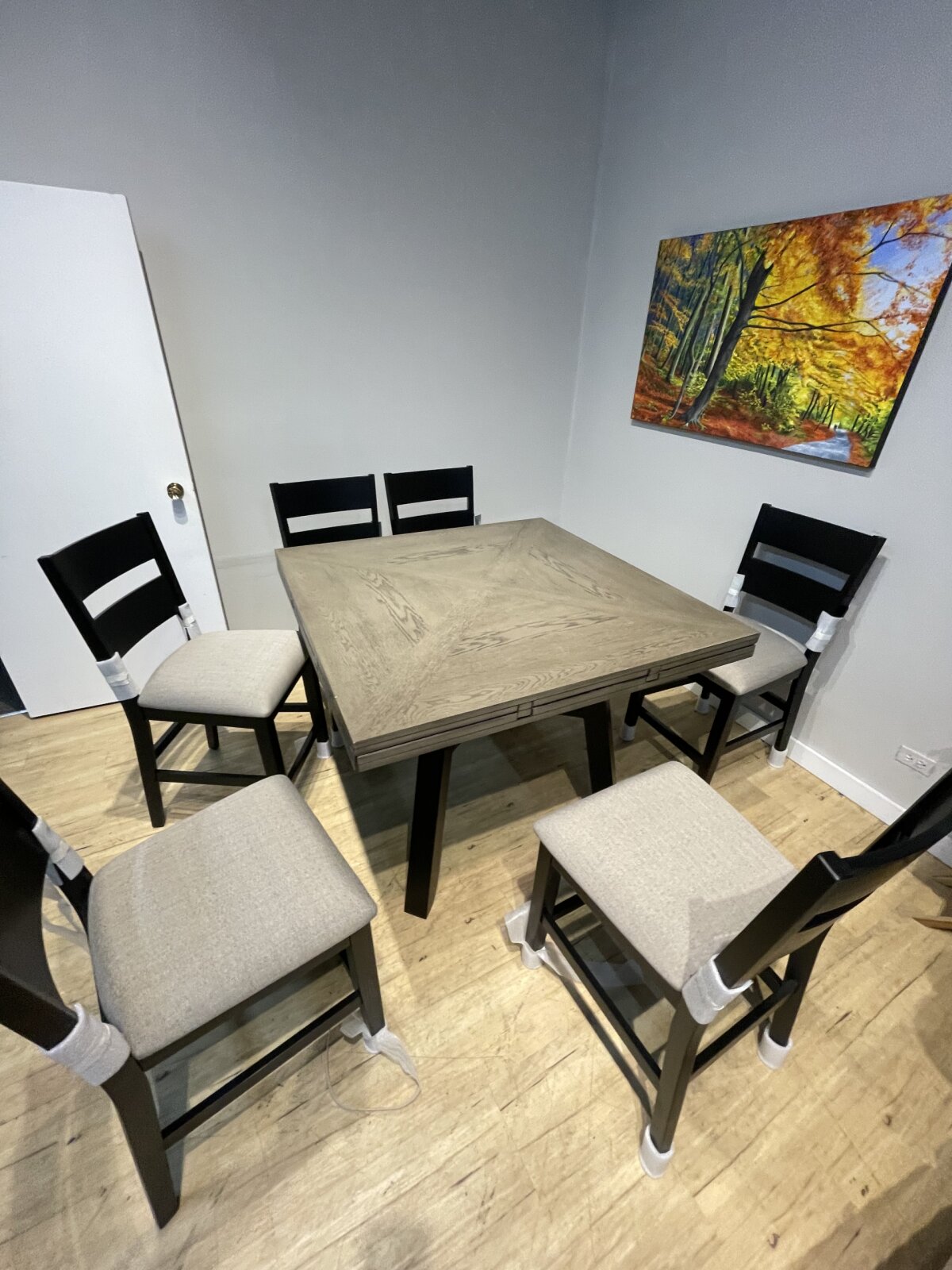 Easton 7-piece Square to Round Counter Height Dining Set - Image 10