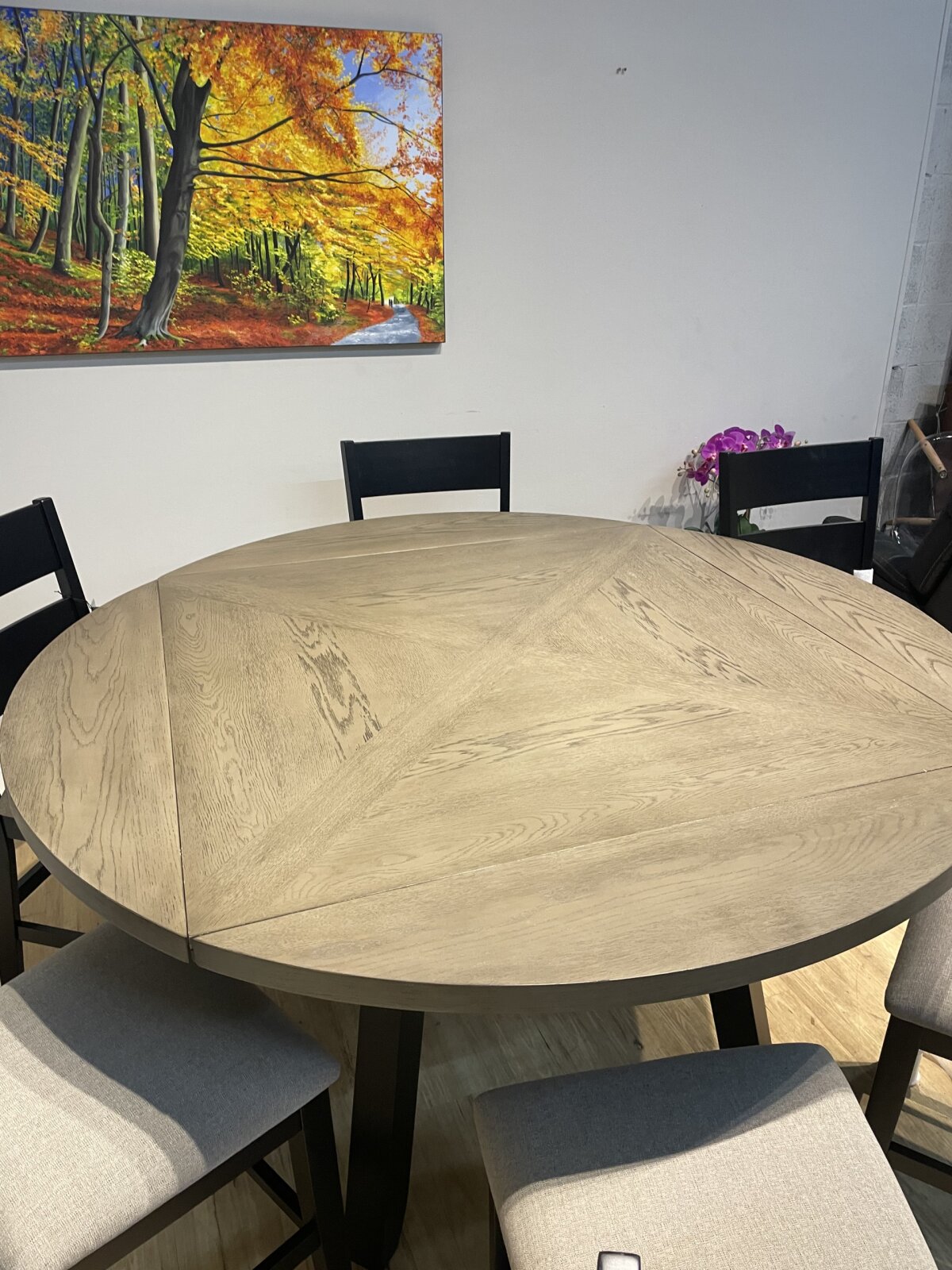 Easton 7-piece Square to Round Counter Height Dining Set - Image 12